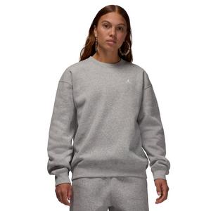Jordan Women's Brooklyn Fleece Crew-Neck Sweatshirt -Grey
