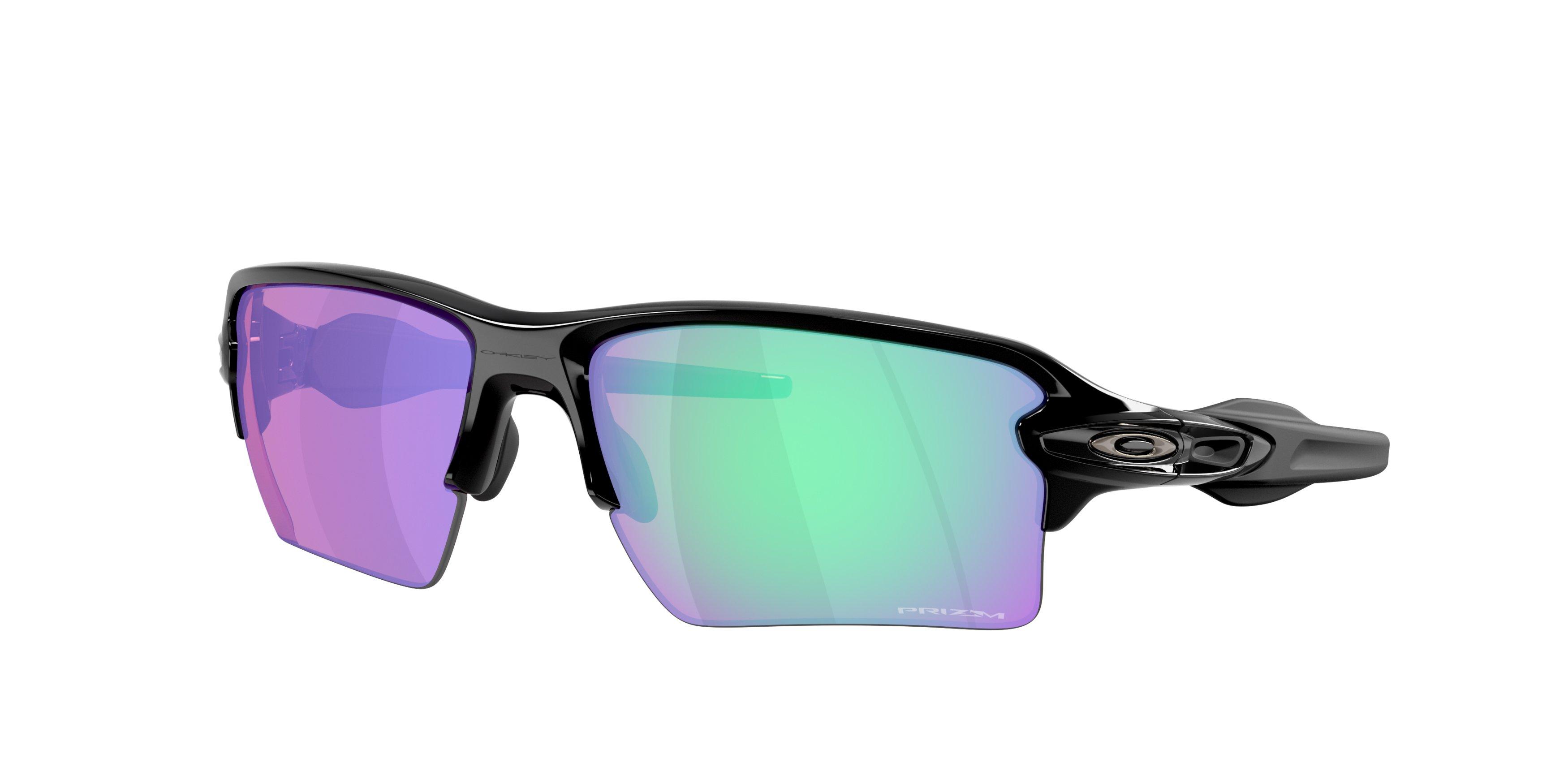 Oakley Flax 2.0 XXL Prizm Golf Sunglasses - Polished Black - BLACK/GREEN Thumbnail View 1