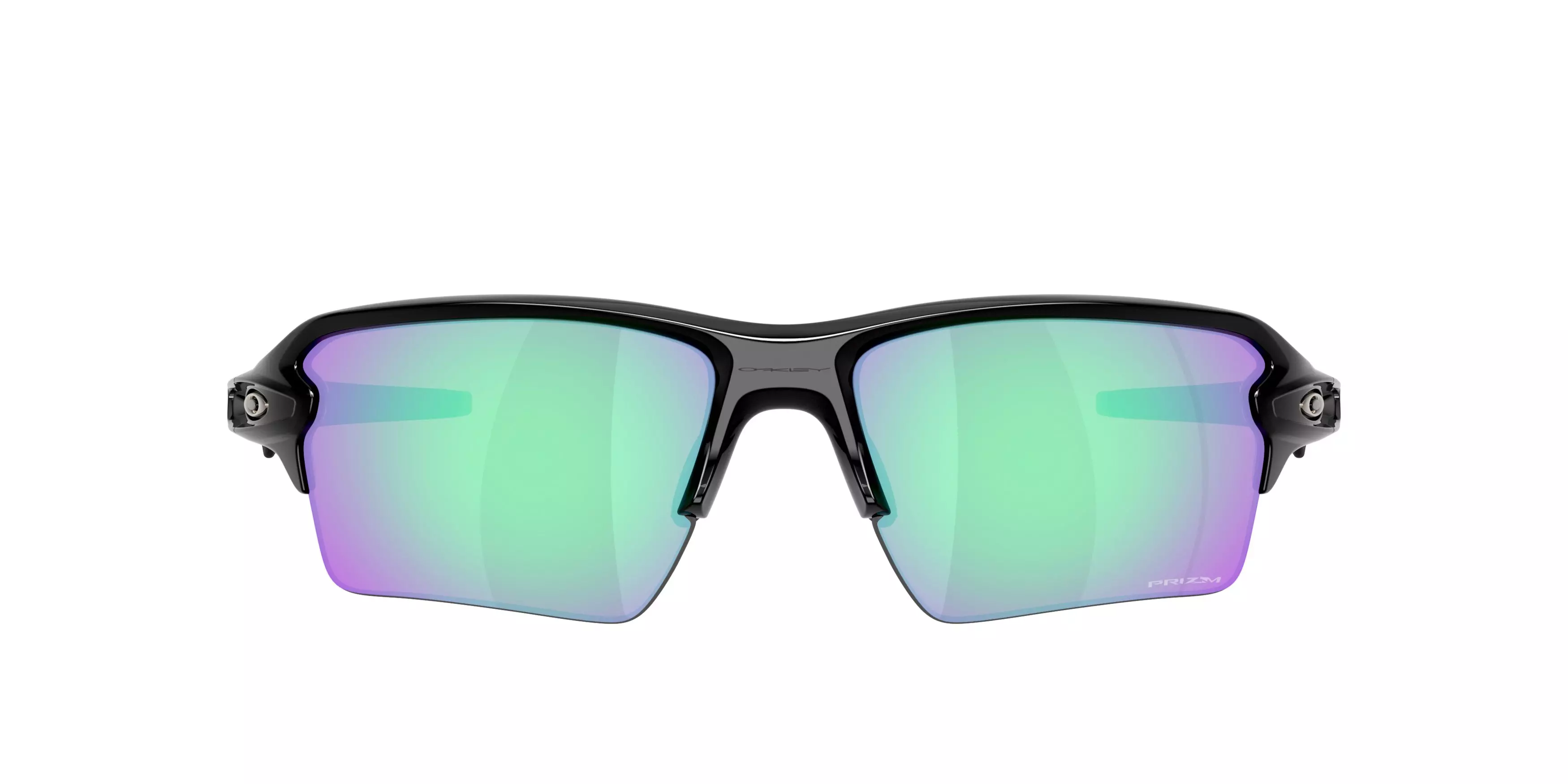 Oakley Flax 2.0 XXL Prizm Golf Sunglasses - Polished Black - BLACK/GREEN
