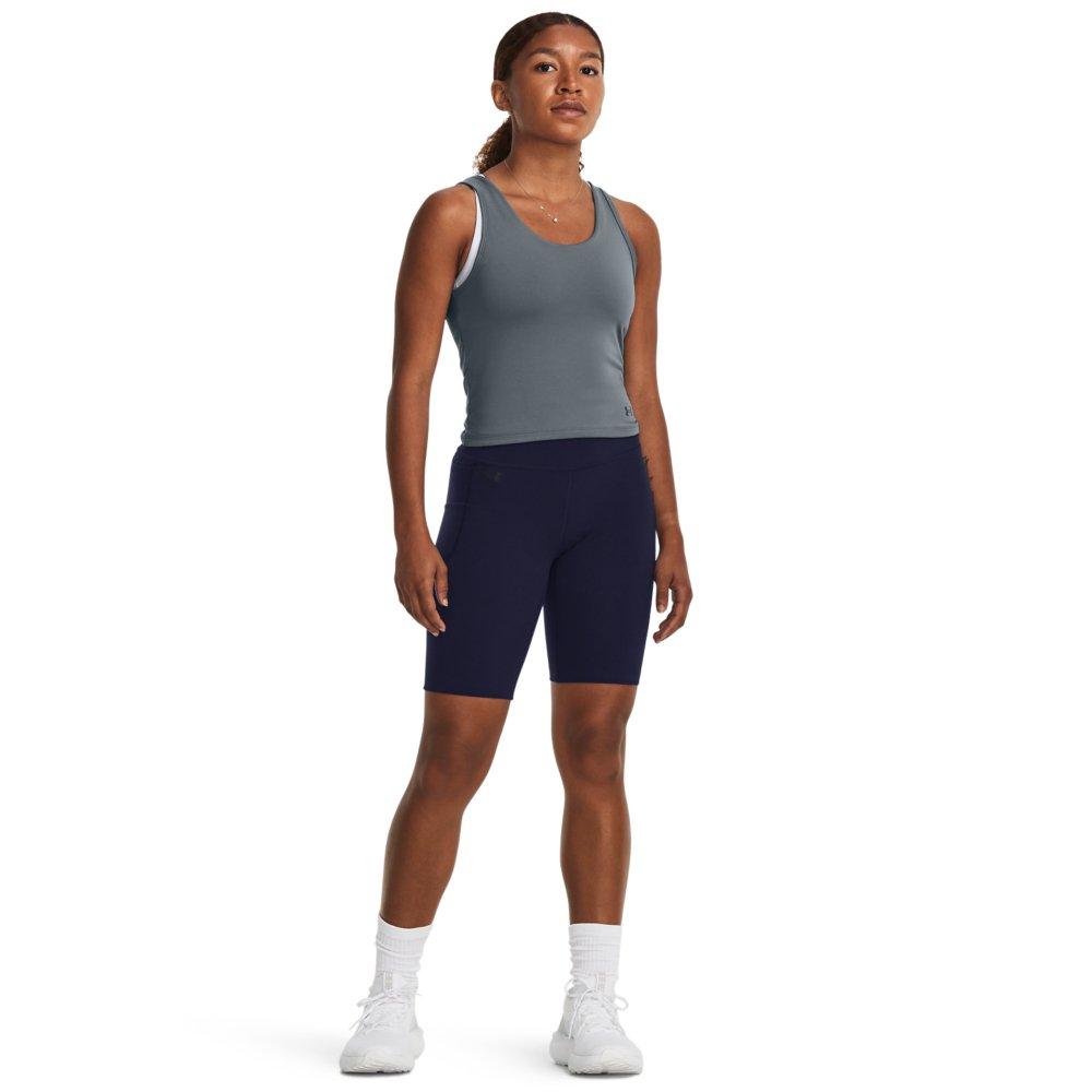 Under Armour Women's Motion Bike Shorts - NAVY Thumbnail View 4