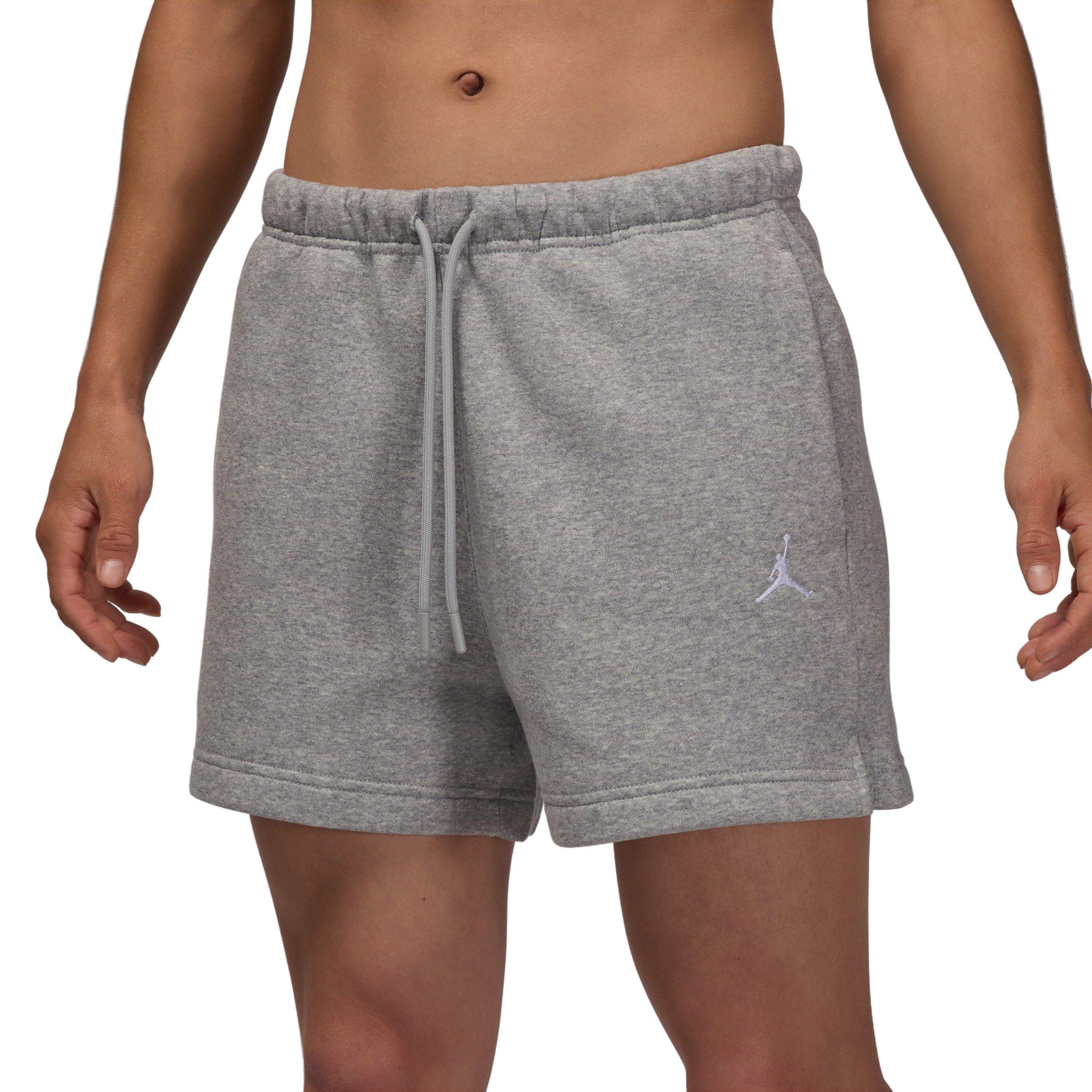 Jordan Women' Brooklyn Fleece Shorts -Grey - GREY/WHITE Thumbnail View 1