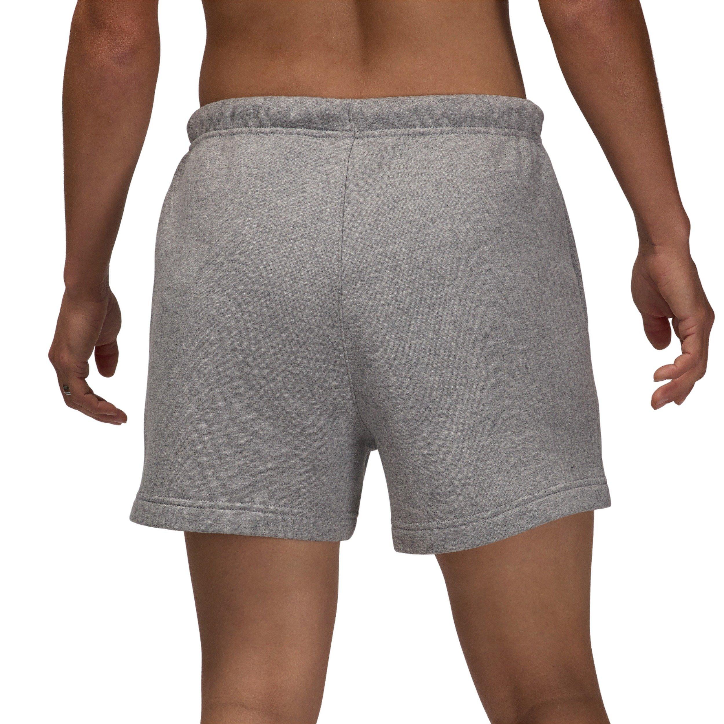 Jordan Women' Brooklyn Fleece Shorts -Grey - GREY/WHITE Thumbnail View 2