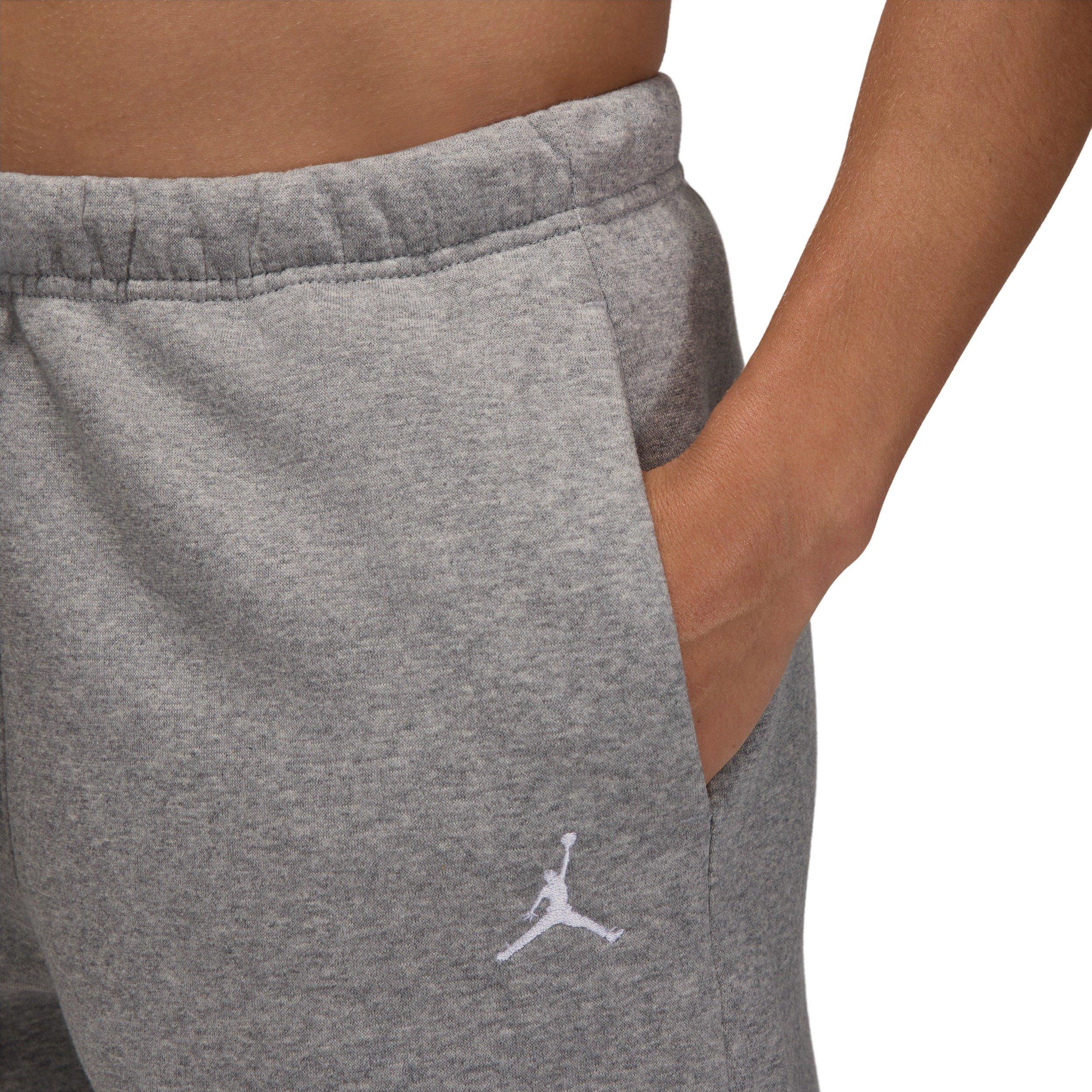 Jordan Women' Brooklyn Fleece Shorts -Grey - GREY/WHITE Thumbnail View 3