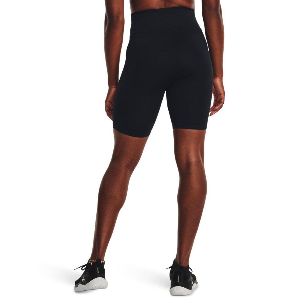 Under Armour Women's Train Seamless Short - BLACK/WHITE Thumbnail View 2