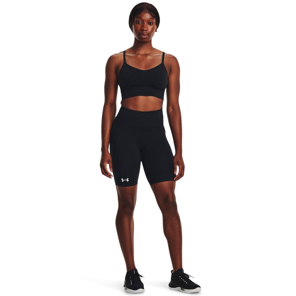 Under Armour Women's Train Seamless Short - BLACK/WHITE Thumbnail View 3
