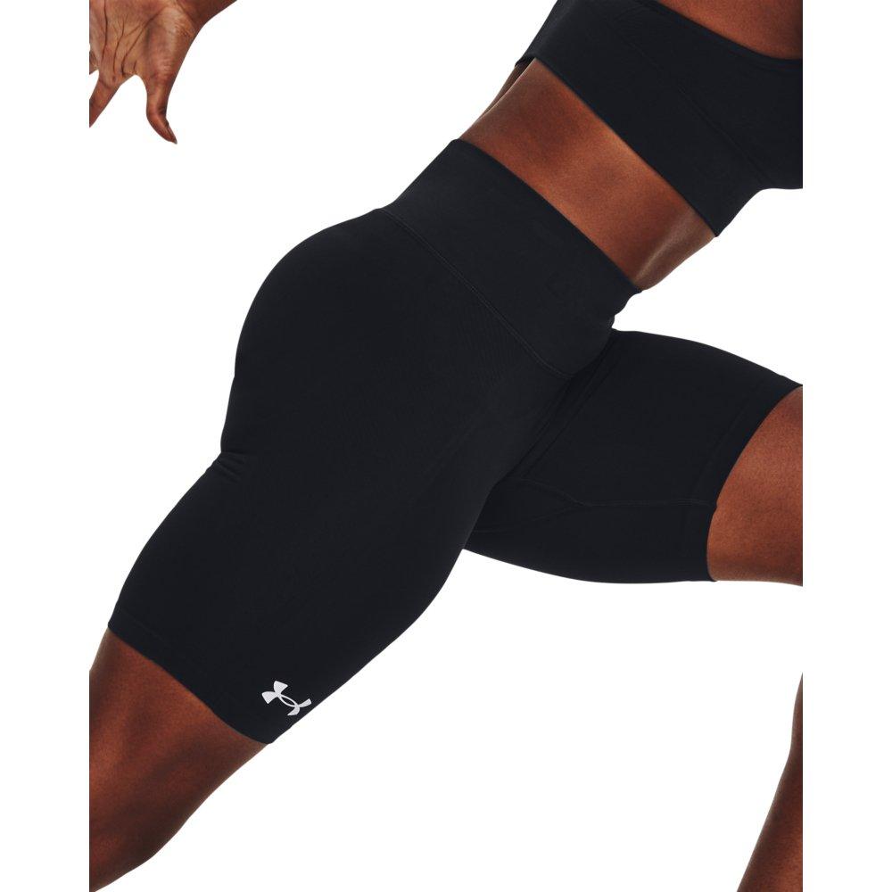 Under Armour Women's Train Seamless Short - BLACK/WHITE Thumbnail View 4