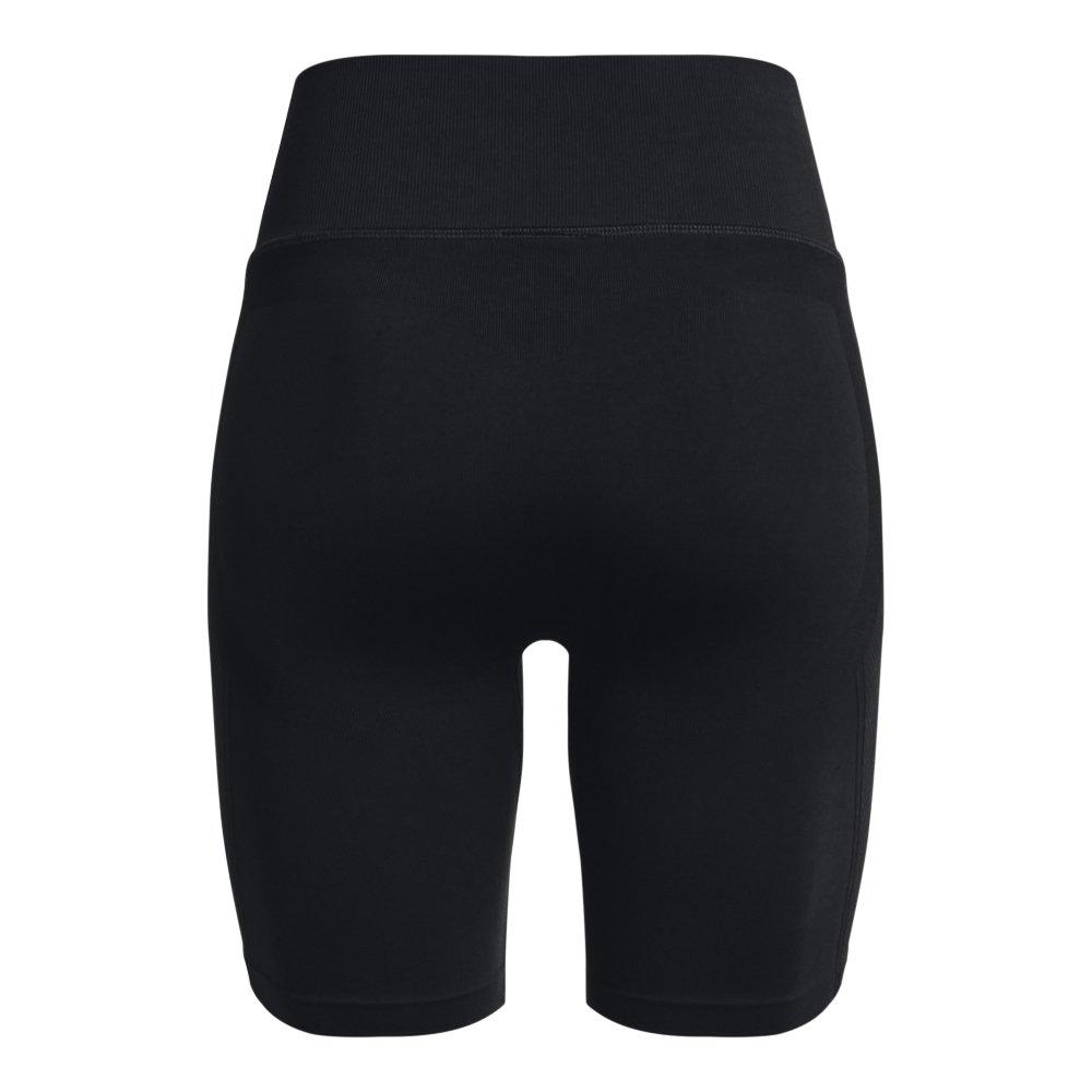 Under Armour Women's Train Seamless Short - BLACK/WHITE Thumbnail View 6