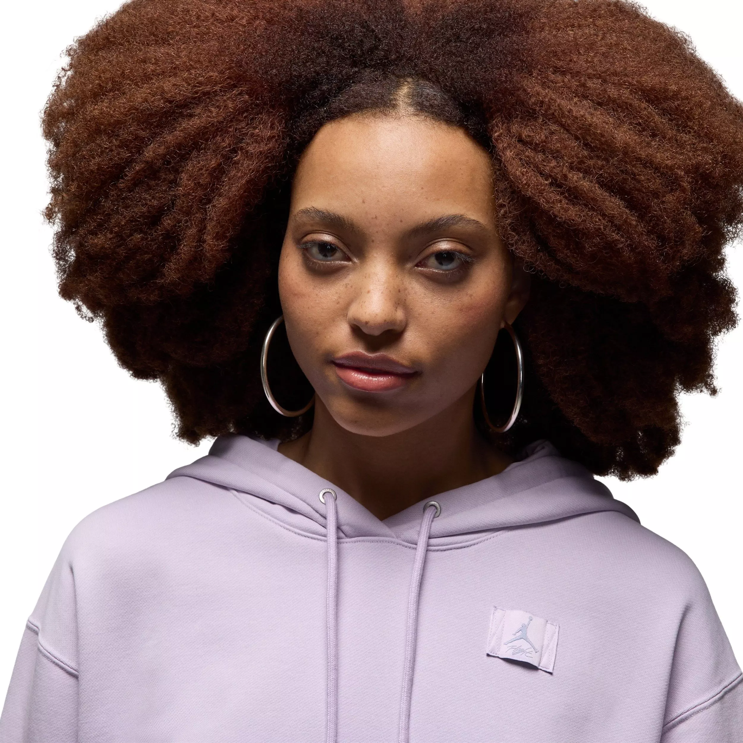 Jordan Women's Flight Fleece Dip-Dyed Pullover Hoodie - Purple - PURPLE