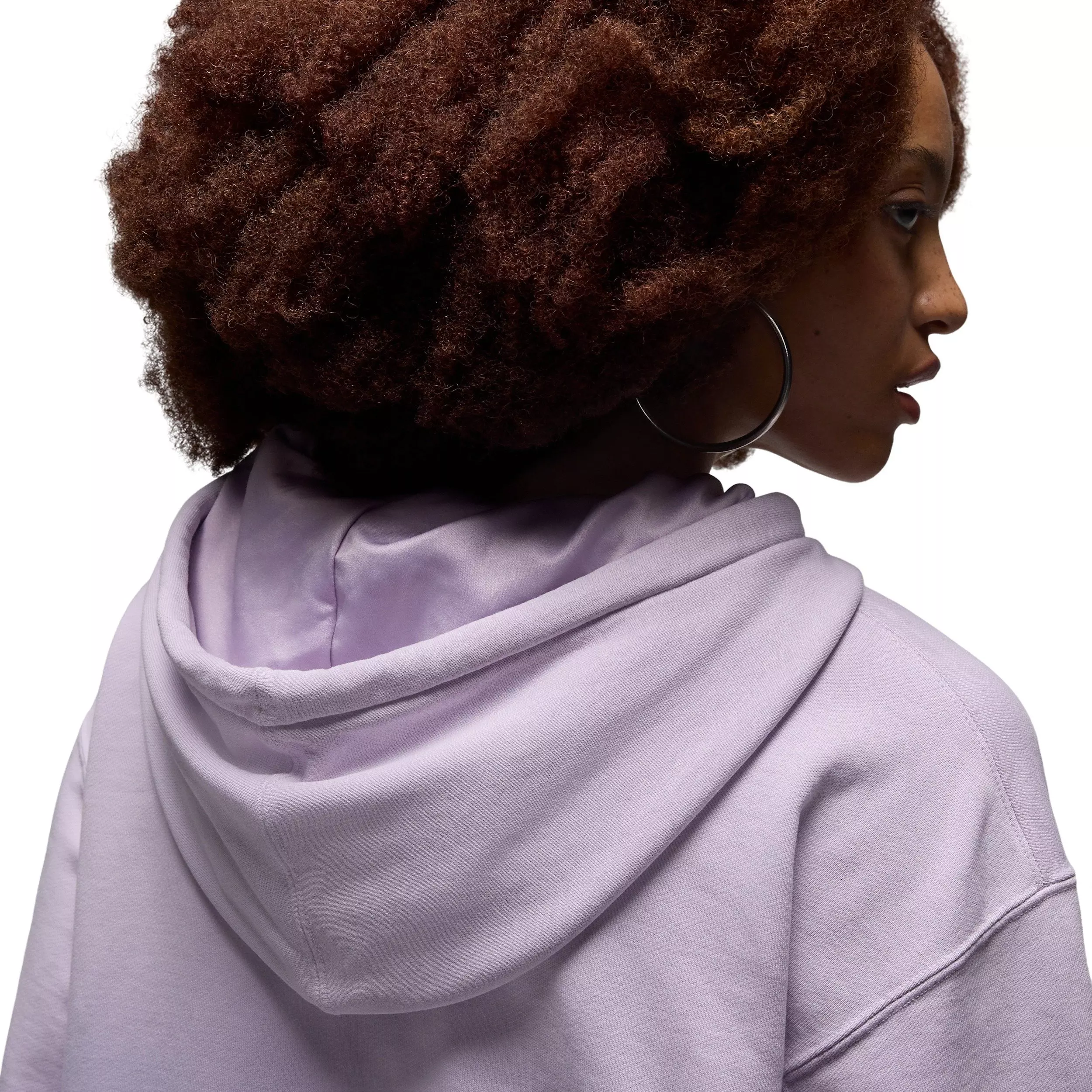 Jordan Women's Flight Fleece Dip-Dyed Pullover Hoodie - Purple - PURPLE