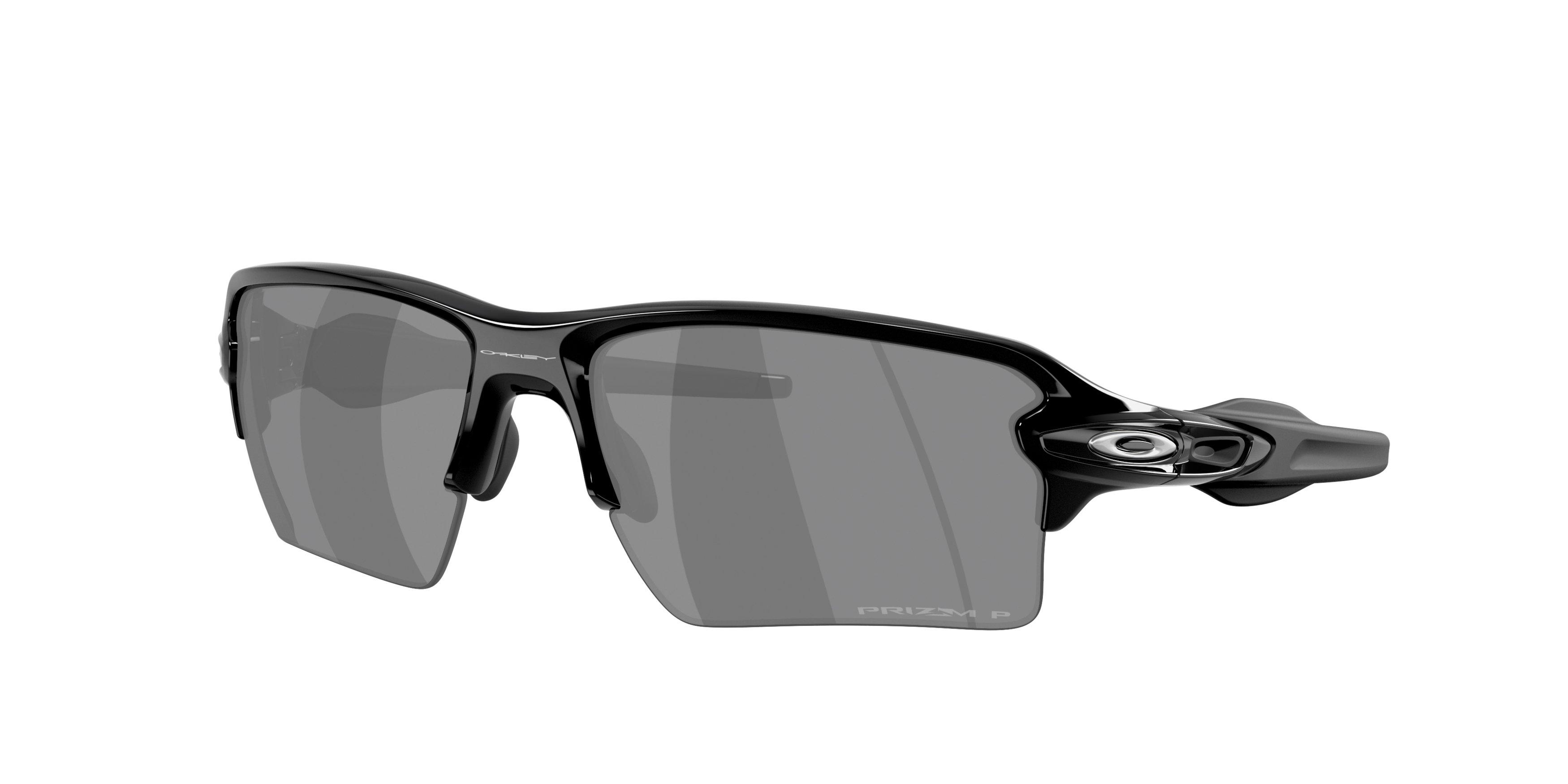 Oakley Flax 2.0 XXL Prizm Black Polarized Sunglasses - Polished Black - BLACK/GREY Thumbnail View 1