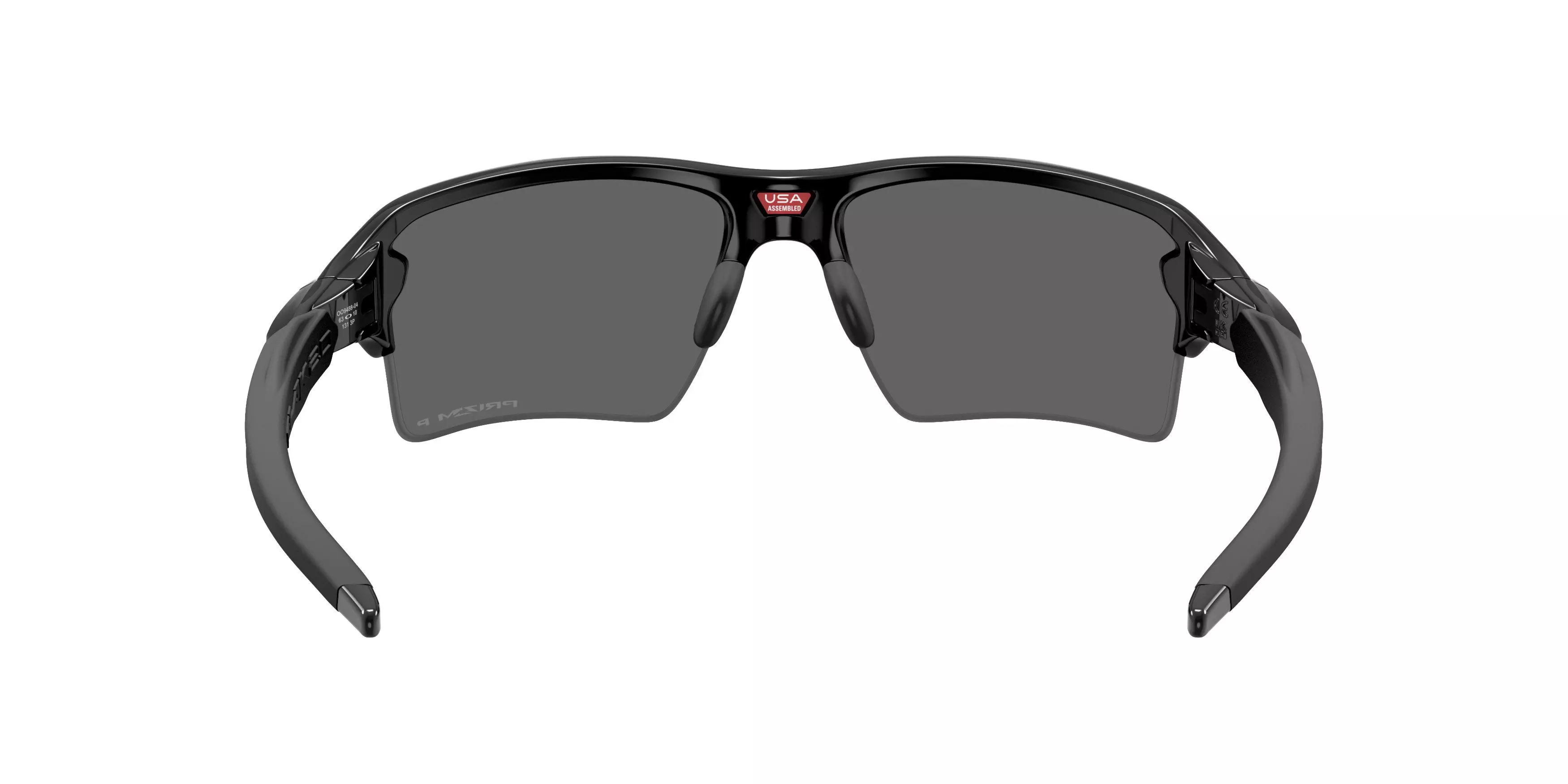 Oakley Flax 2.0 XXL Prizm Black Polarized Sunglasses - Polished Black - BLACK/GREY
