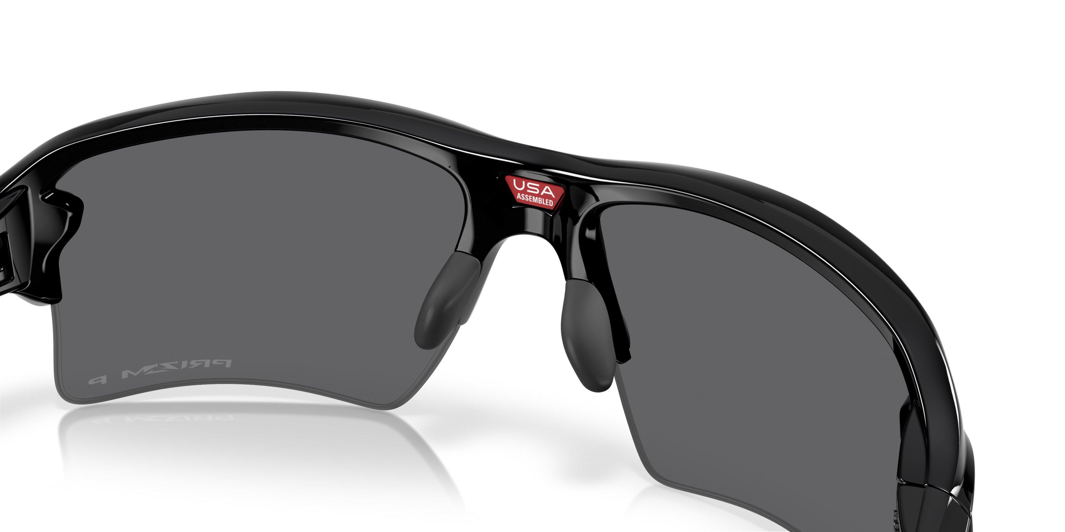 Oakley Flax 2.0 XXL Prizm Black Polarized Sunglasses - Polished Black - BLACK/GREY Thumbnail View 6