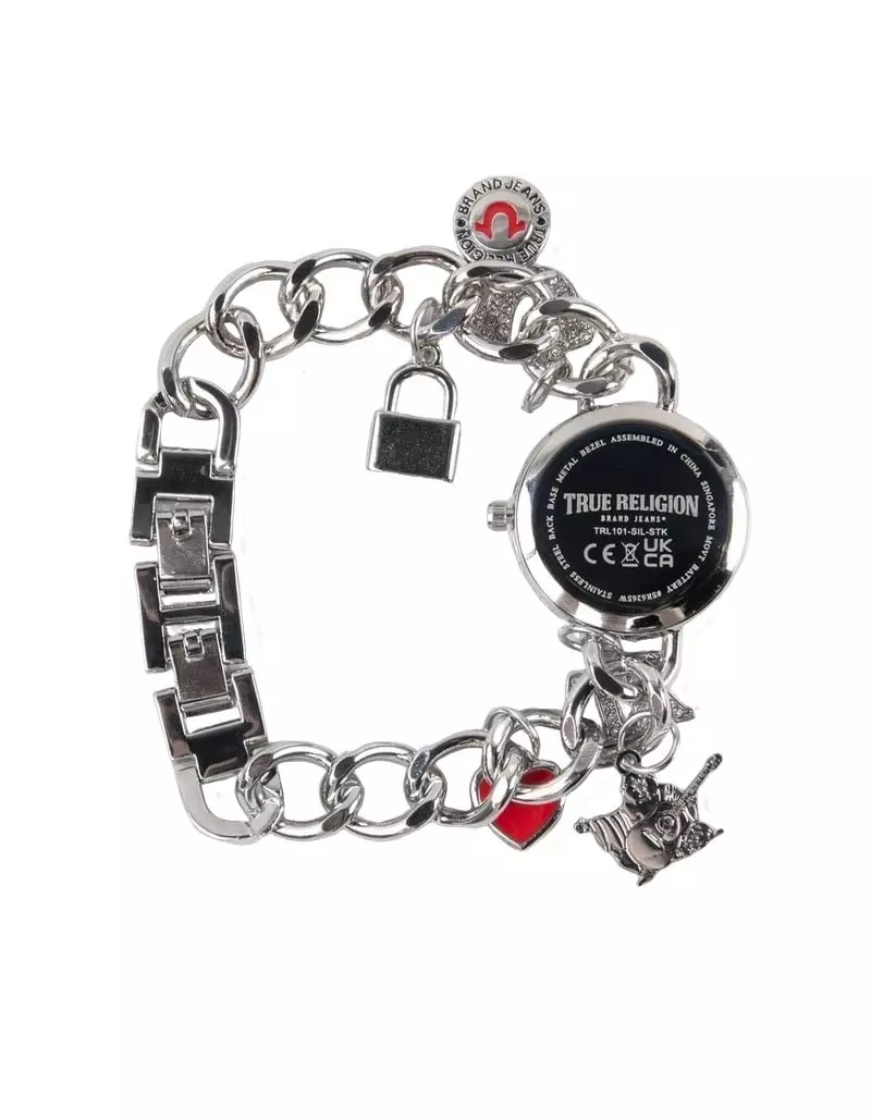 True Religion Women's Charm Watch -Silver - SILVER