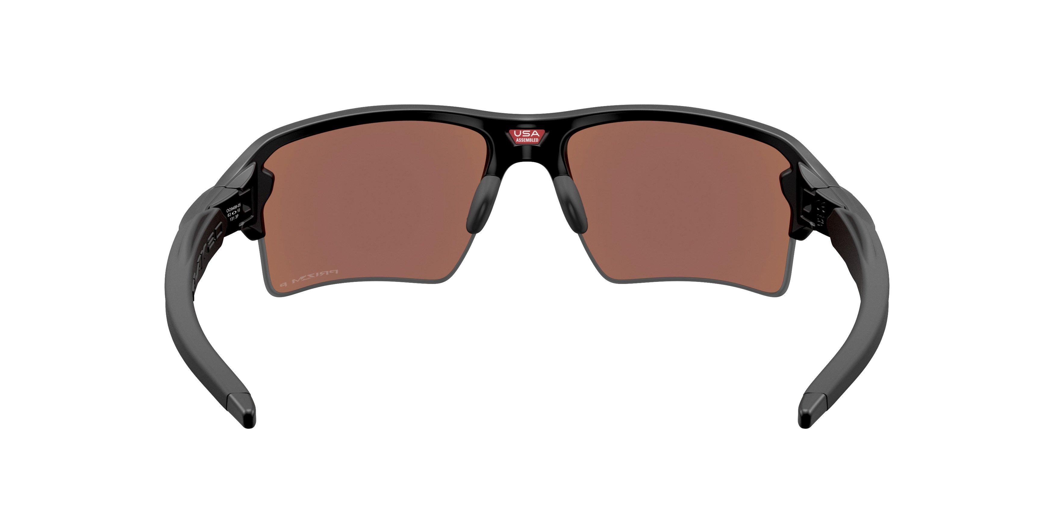 Oakley Flax 2.0 XXL Prizm Deep Water Polarized Sunglasses - Matte Black - BLACK/BLUE Thumbnail View 2