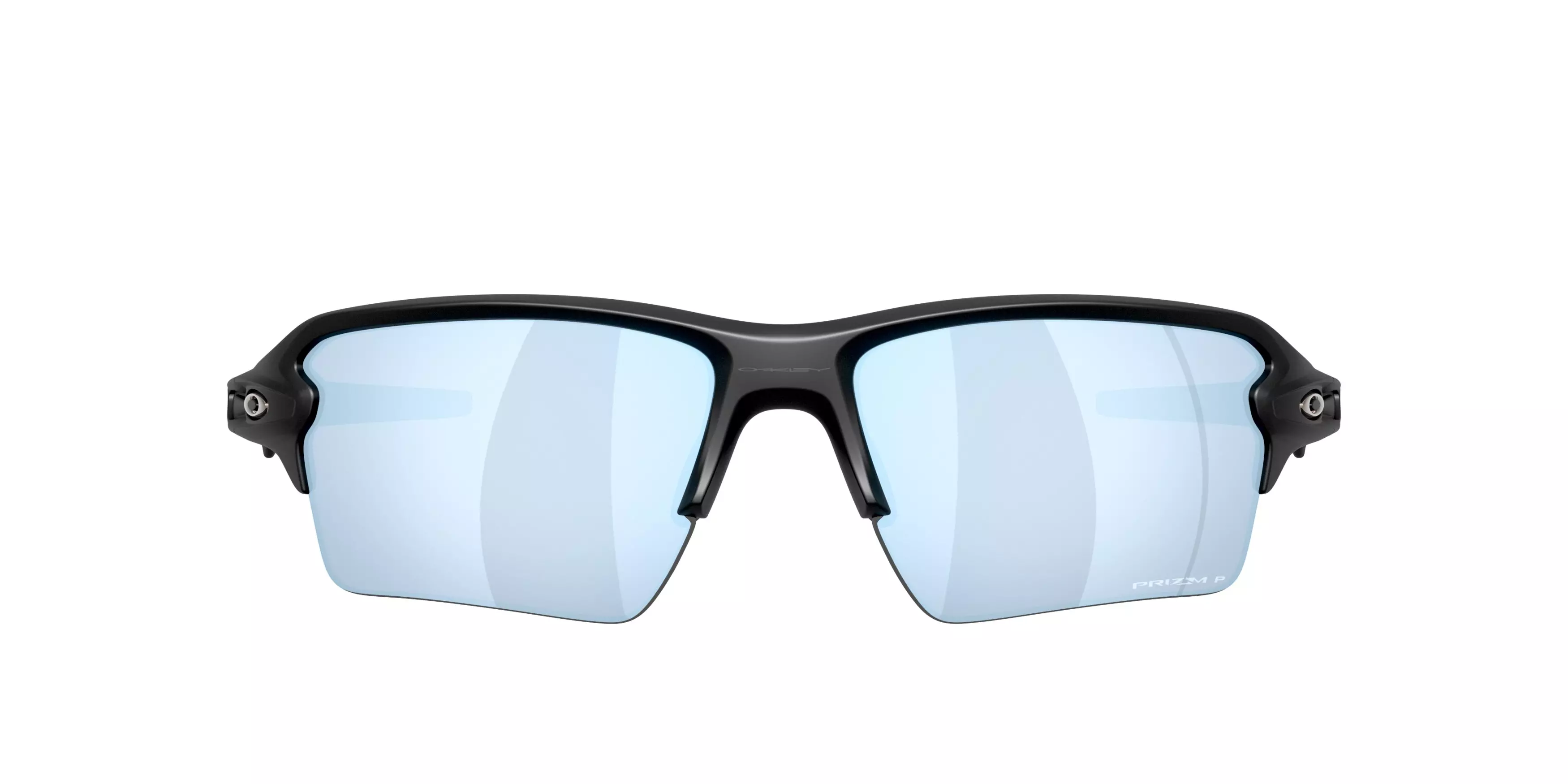 Oakley Flax 2.0 XXL Prizm Deep Water Polarized Sunglasses - Matte Black - BLACK/BLUE