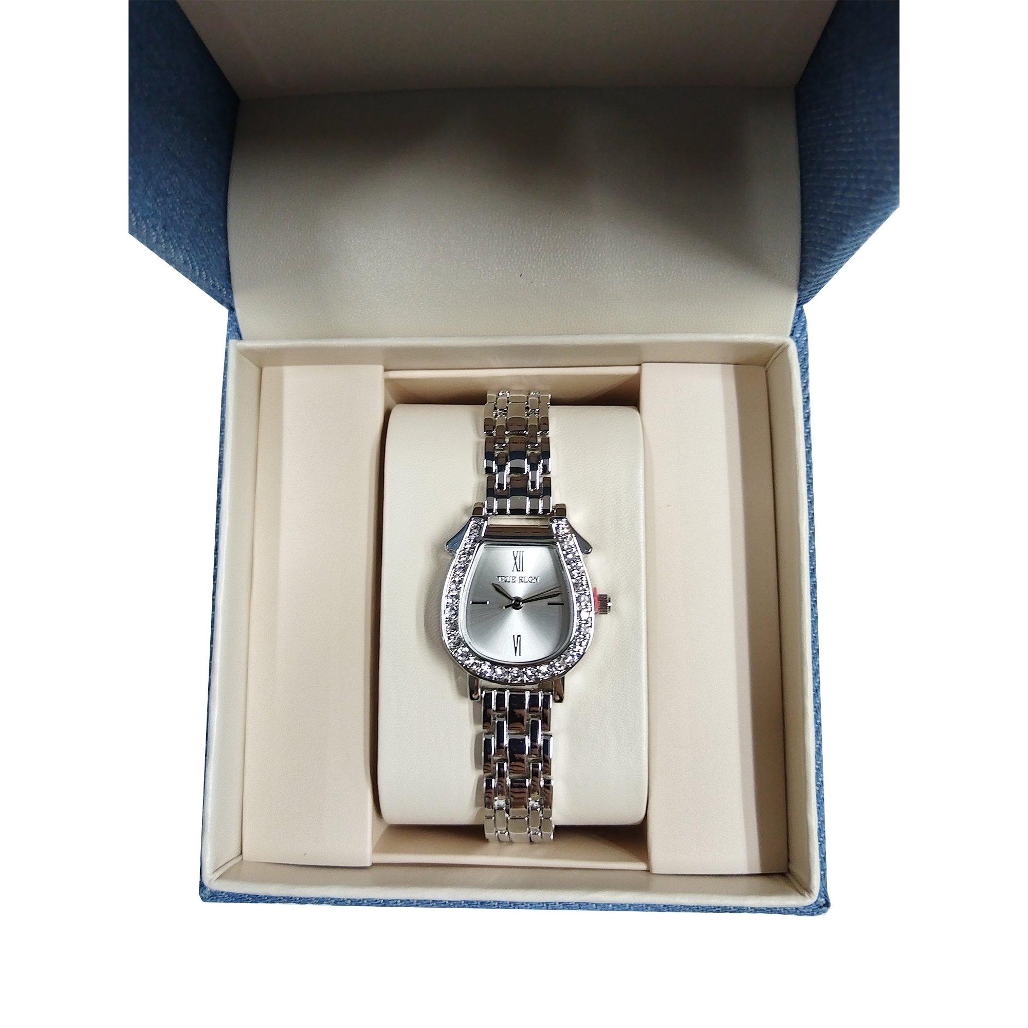 True Religion Rectangular Silver Bangle Watch TRUE RELIGION Silver Tone Oval Case Watch main image 4