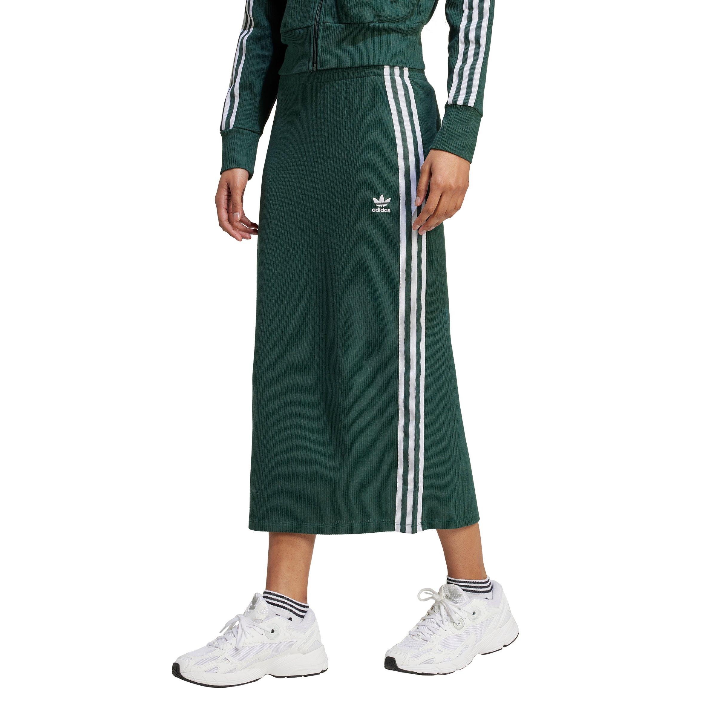 adidas Women's Originals Adicolor Knit Skirt - Green - GREEN Thumbnail View 1