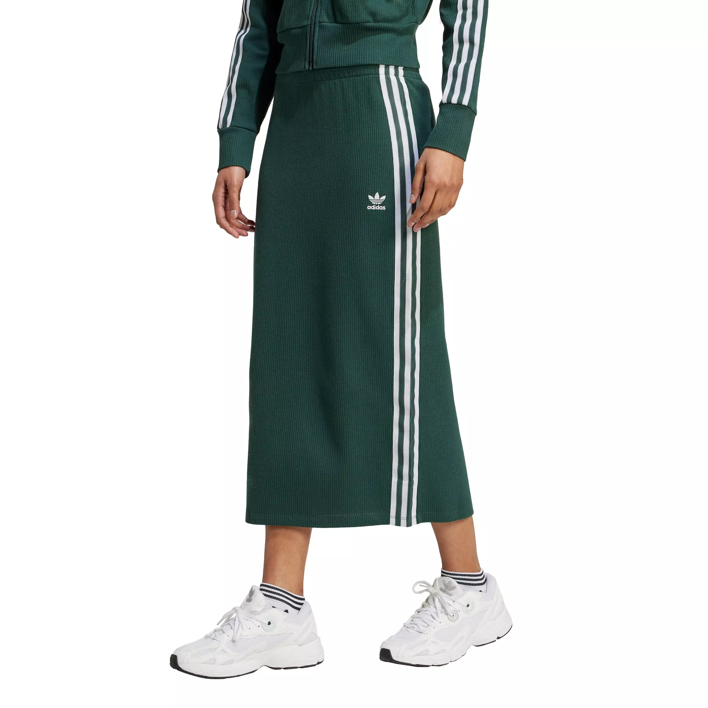 adidas Women's Originals Adicolor Knit Skirt - Green - GREEN