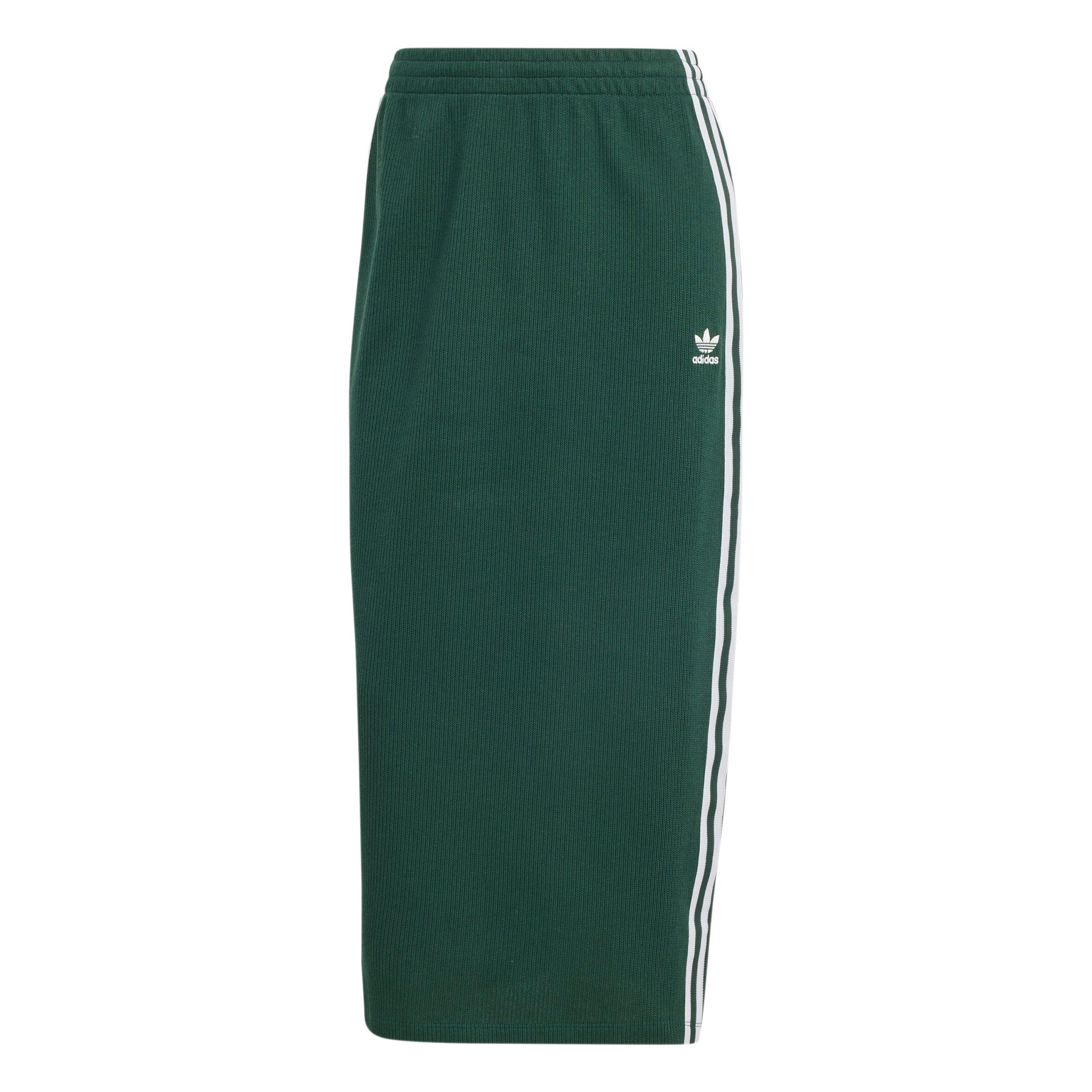 adidas Women's Originals Adicolor Knit Skirt - Green - GREEN Thumbnail View 6