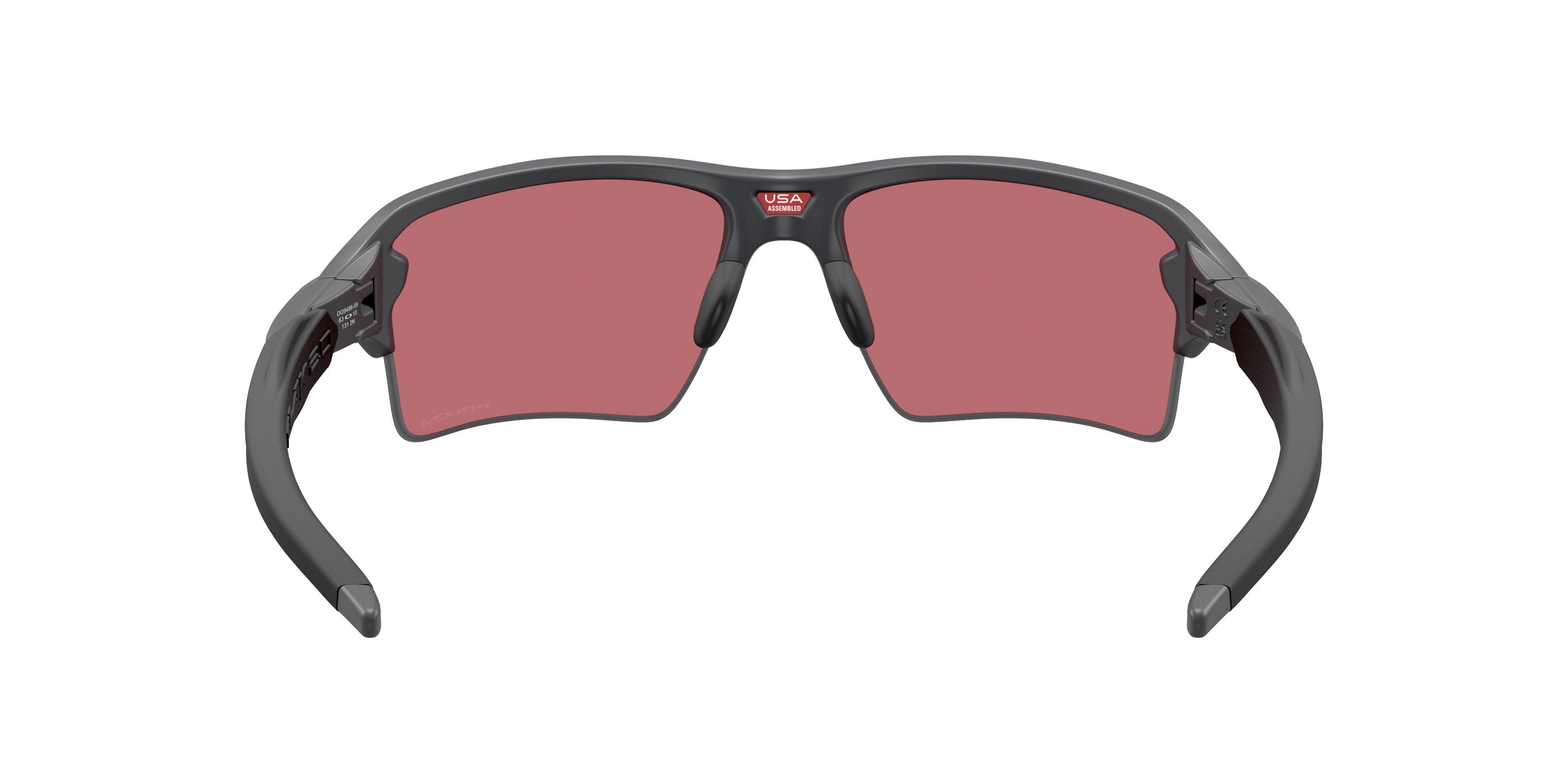 Oakley Flax 2.0 XXL Prizm Dark Golf Sunglasses - Matte Carbon - GREY/RED Thumbnail View 2