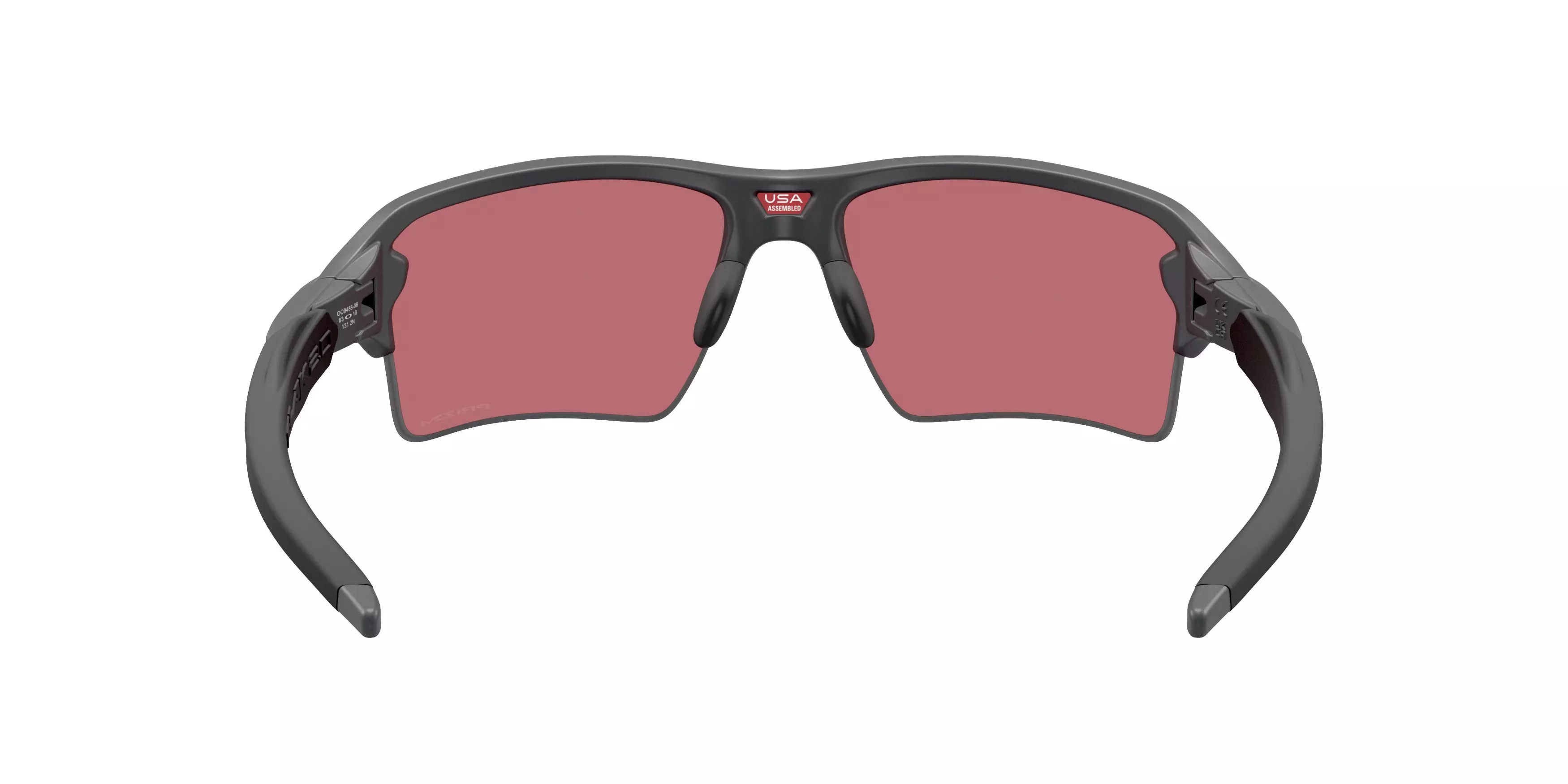 Oakley Flax 2.0 XXL Prizm Dark Golf Sunglasses - Matte Carbon - GREY/RED