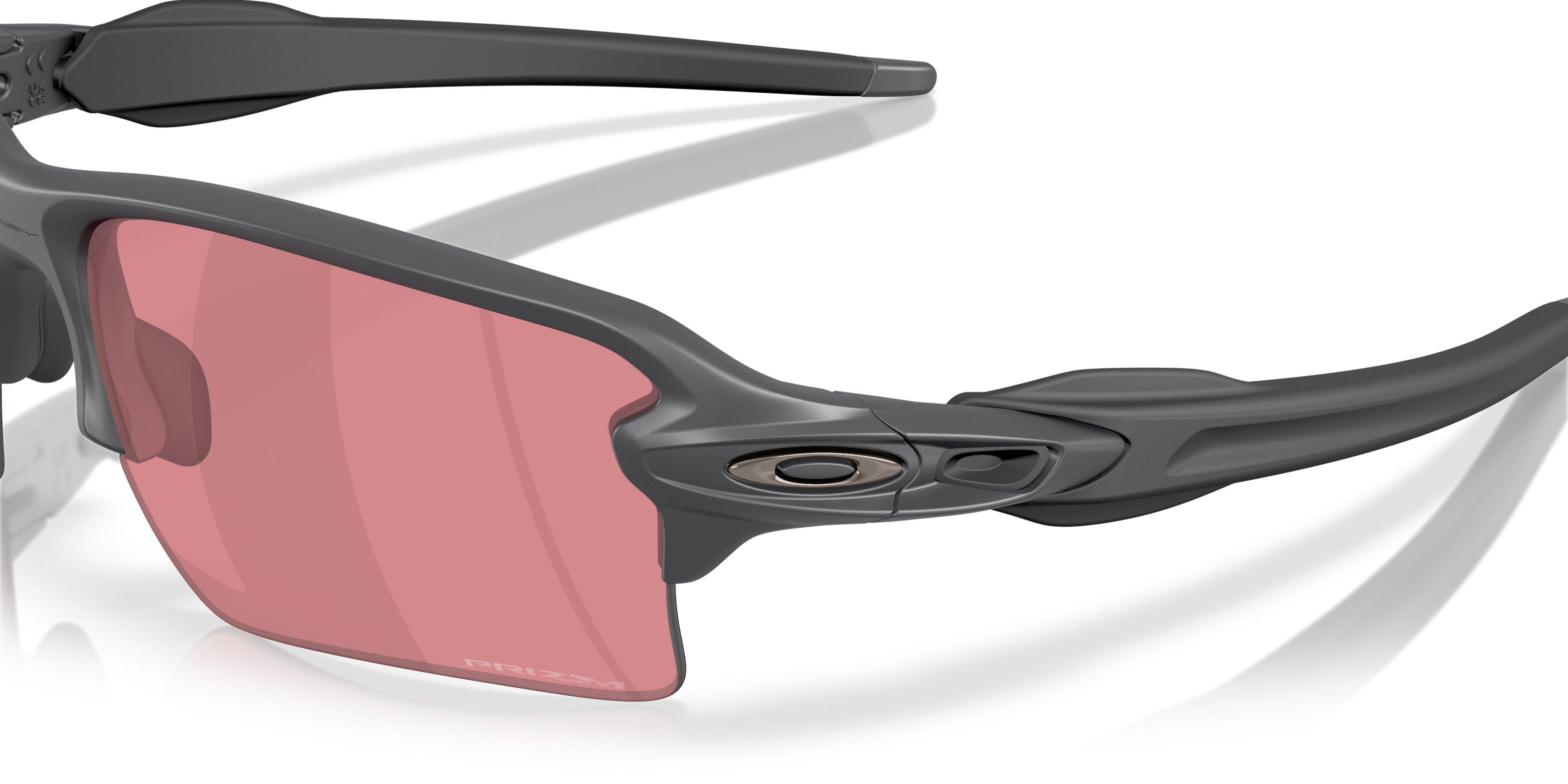 Oakley Flax 2.0 XXL Prizm Dark Golf Sunglasses - Matte Carbon - GREY/RED Thumbnail View 5