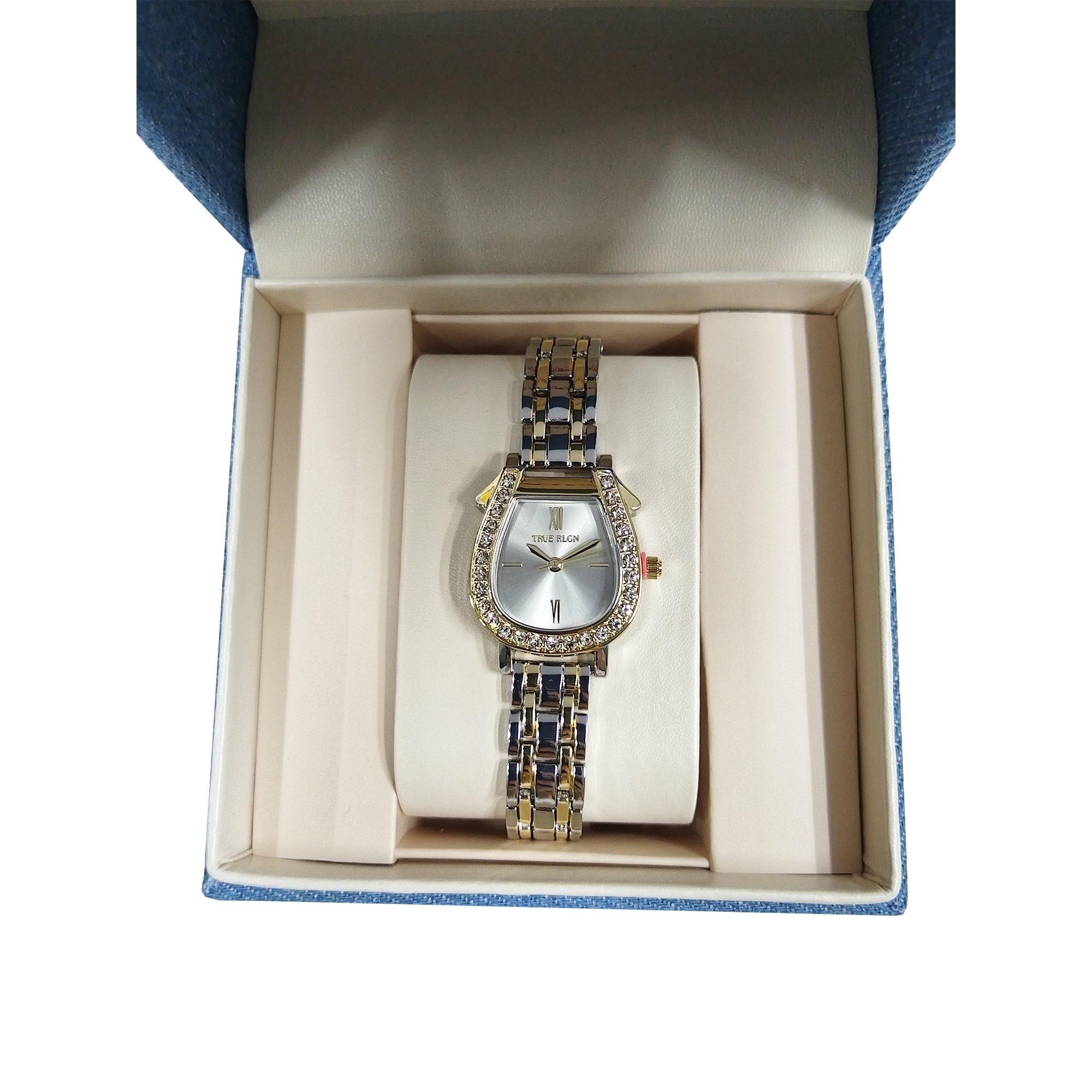 True Religion Silver Horseshoe Crystal Bracelet Watch New Box Gift TRUE RELIGION WOMEN main image 2