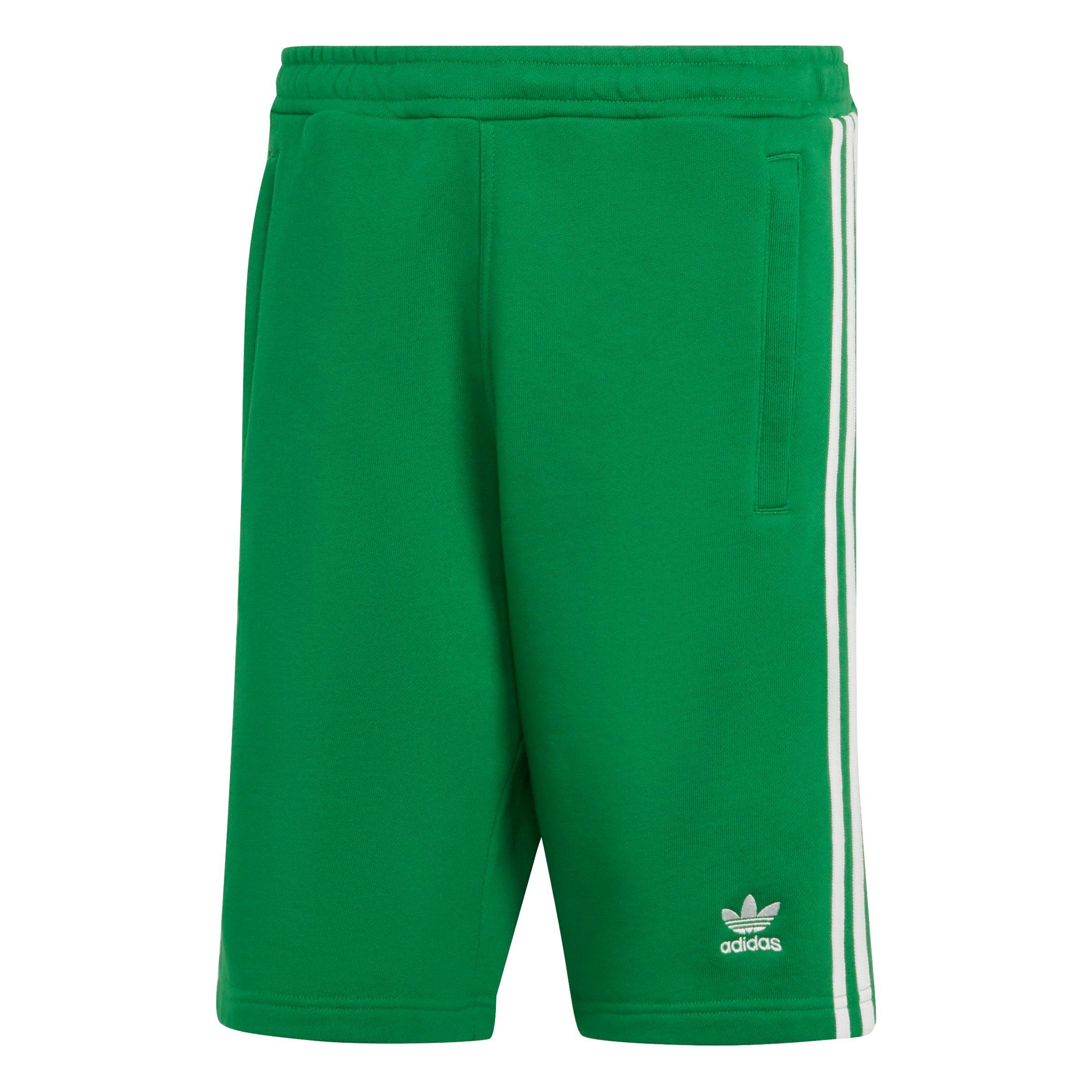 Gear City Hibbett - adidas Men\'s Sweat Shorts-Green | Adicolor 3-Stripes Originals Classics