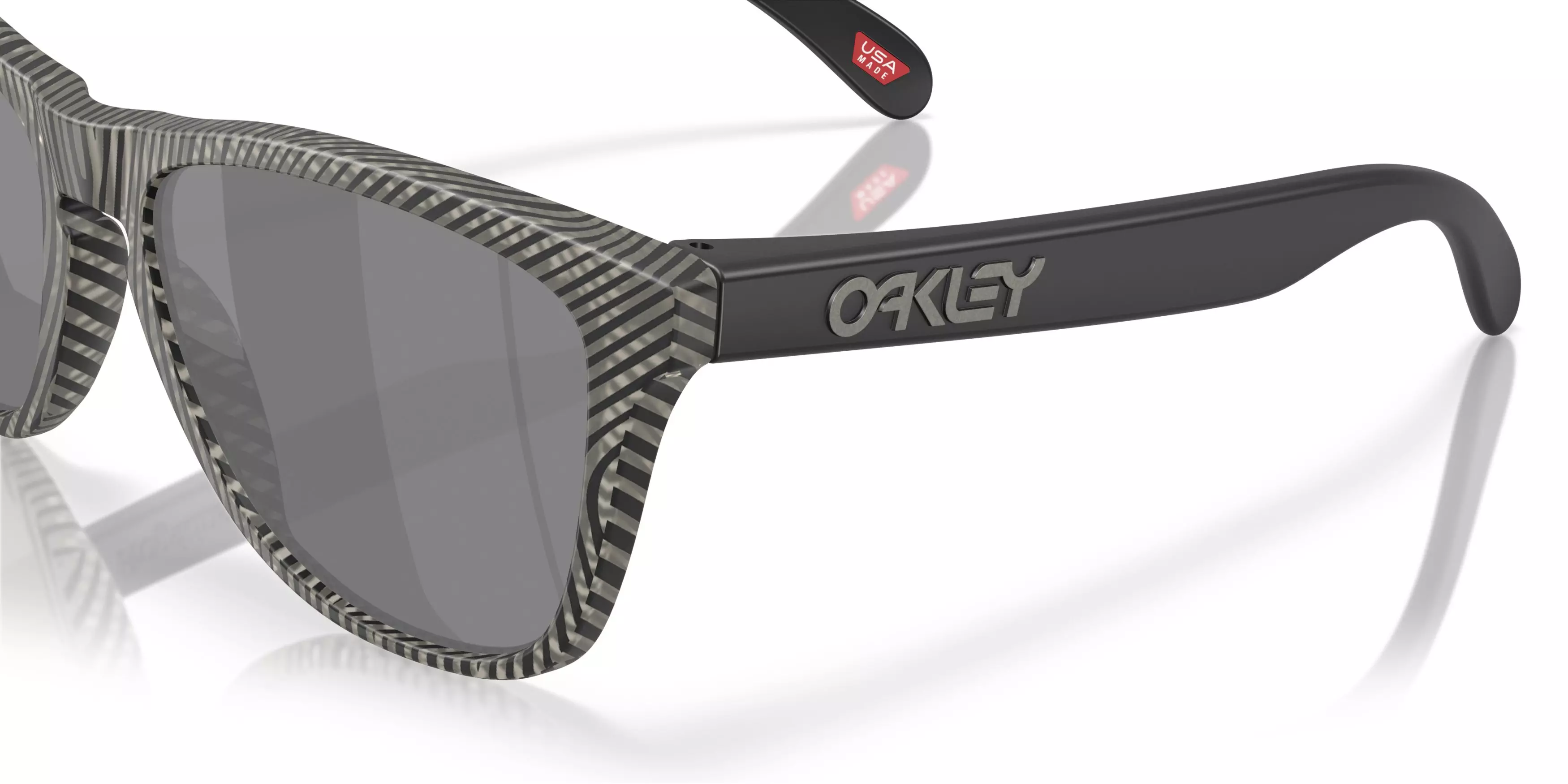 Oakley Frogskins Prizm Black Sunglasses - Matte Grey Ink - BLACK/GREY