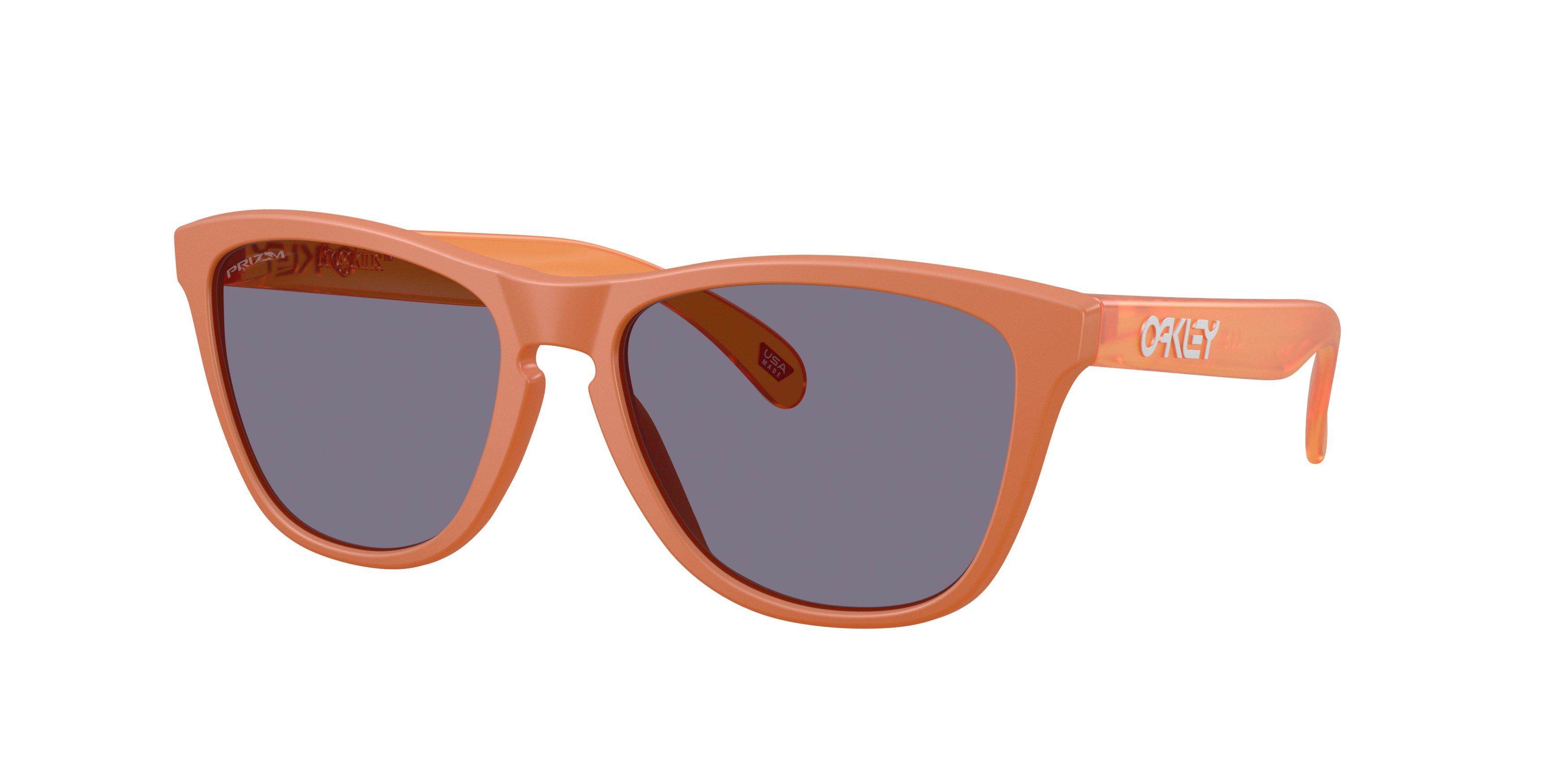 OAKLEY Frogskins Sunglasses Atomic Orange Oakley Frogskin 50/50 Collection Polished Blue/Orange Frame  main image 3