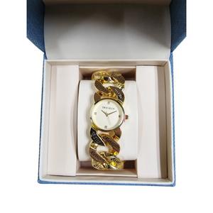 True Religion Women's Repeat Logo Band Watch -Gold