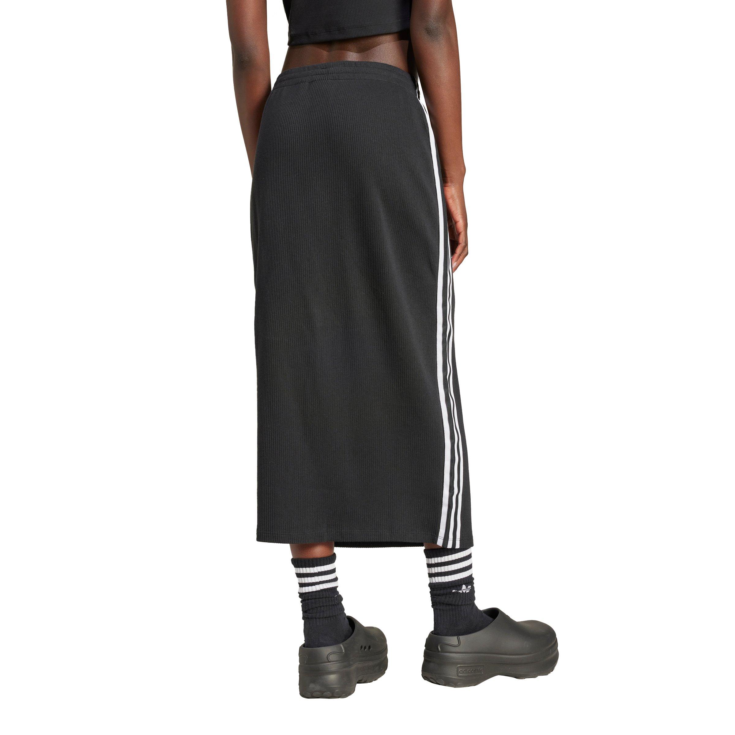 adidas Women's Originals Adicolor Knit Skirt - Black - BLACK Thumbnail View 2