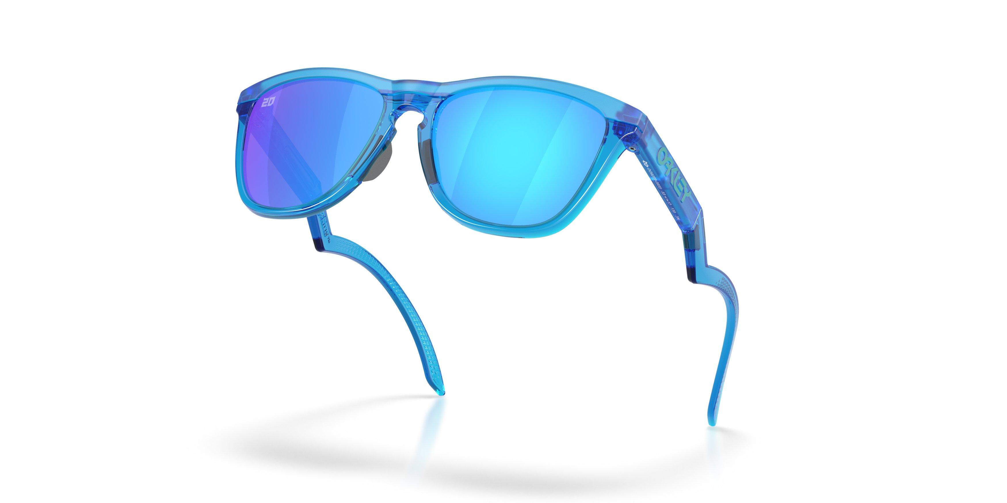 Oakley Frogskins Hybrid Prizm Sapphire Sunglasses - Acid Blue - BLUE Thumbnail View 4