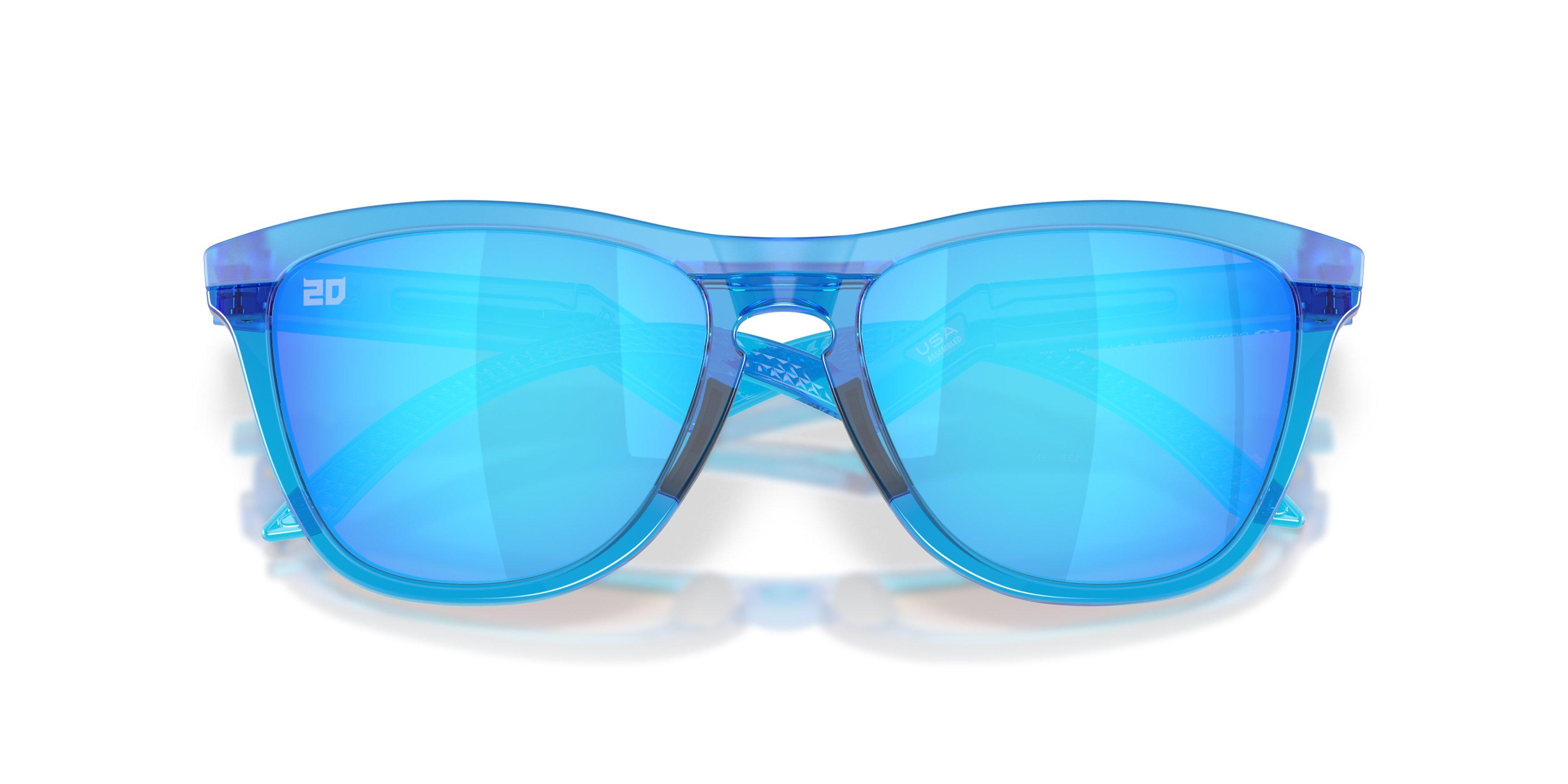 Oakley Frogskins Hybrid Prizm Sapphire Sunglasses - Acid Blue - BLUE Thumbnail View 7
