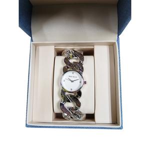 True Religion Women's Repeat Logo Band Watch -Silver