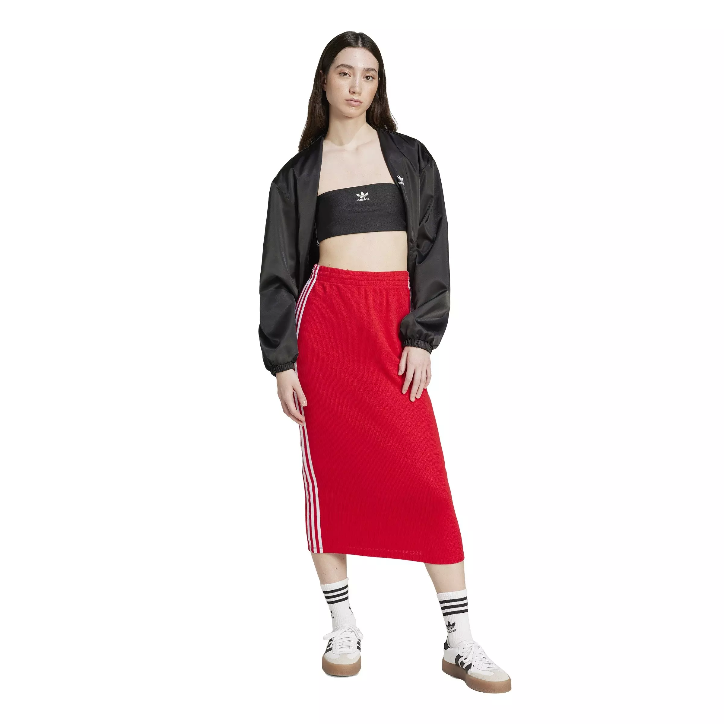 adidas Women's Originals Adicolor Knit Skirt - Red - RED