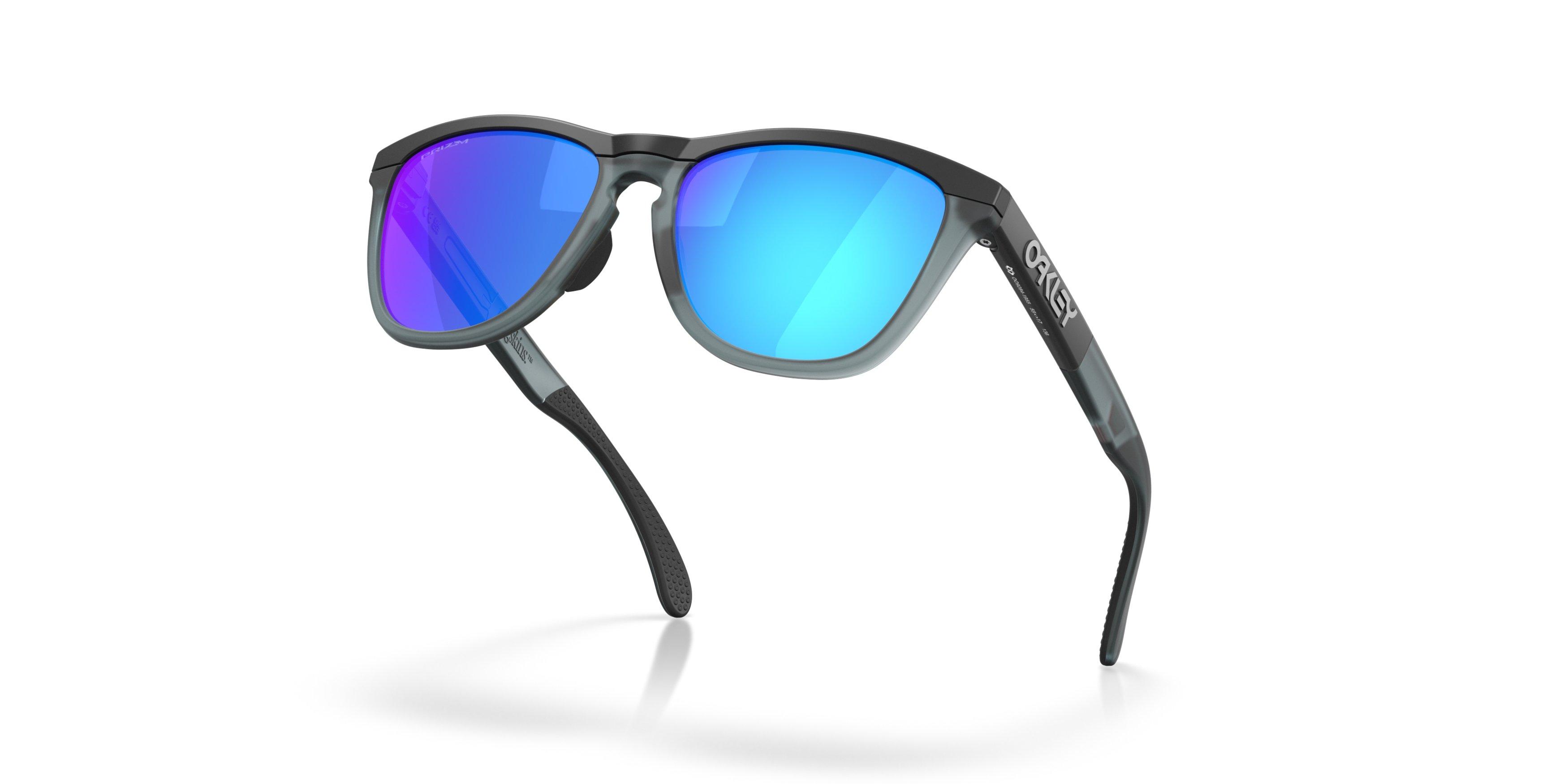 Oakley Frogskins Range Prizm Sapphire Sunglasses - Matte Black - BLACK/BLUE Thumbnail View 4