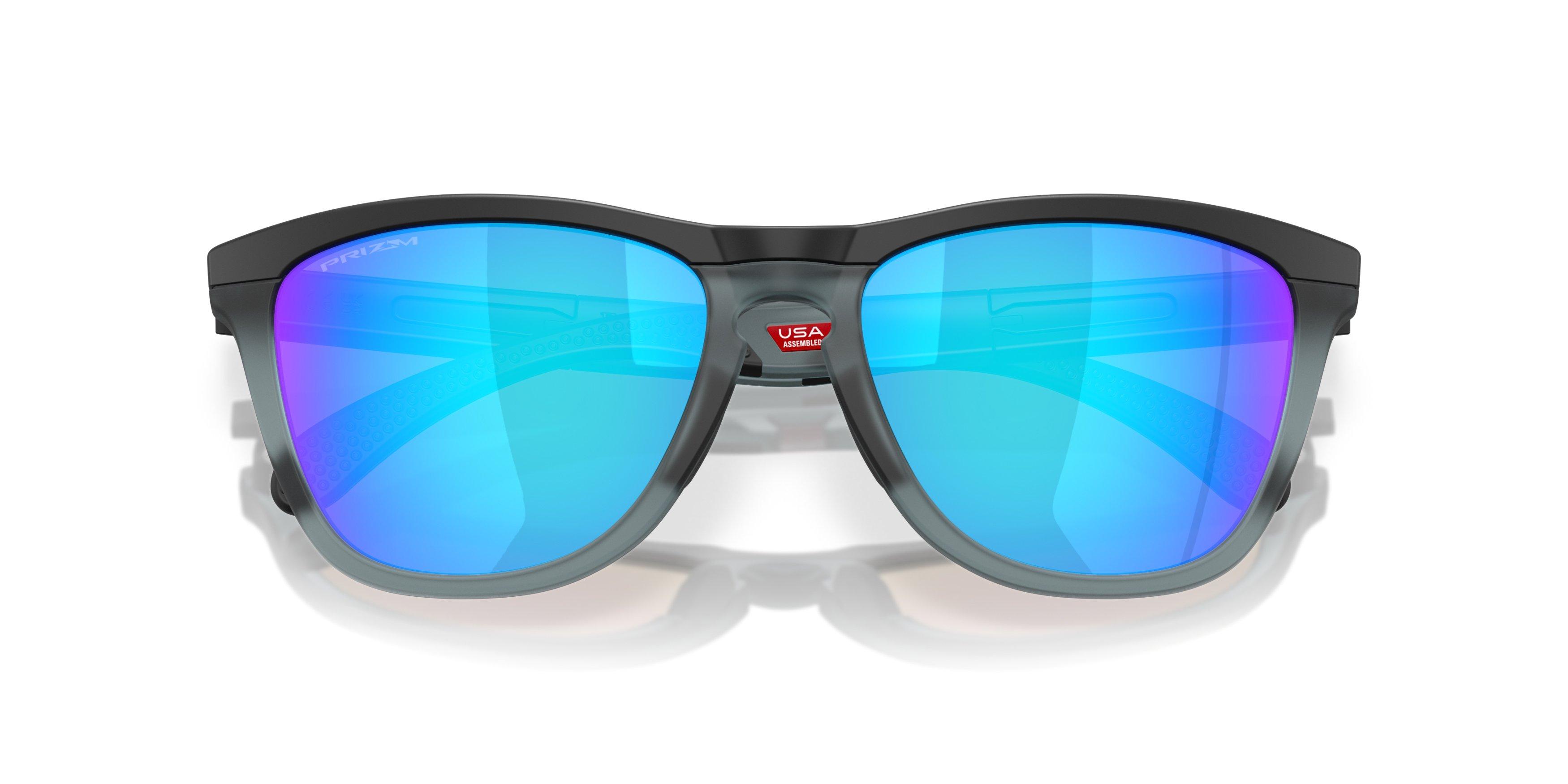 Oakley Frogskins Range Prizm Sapphire Sunglasses - Matte Black - BLACK/BLUE Thumbnail View 7