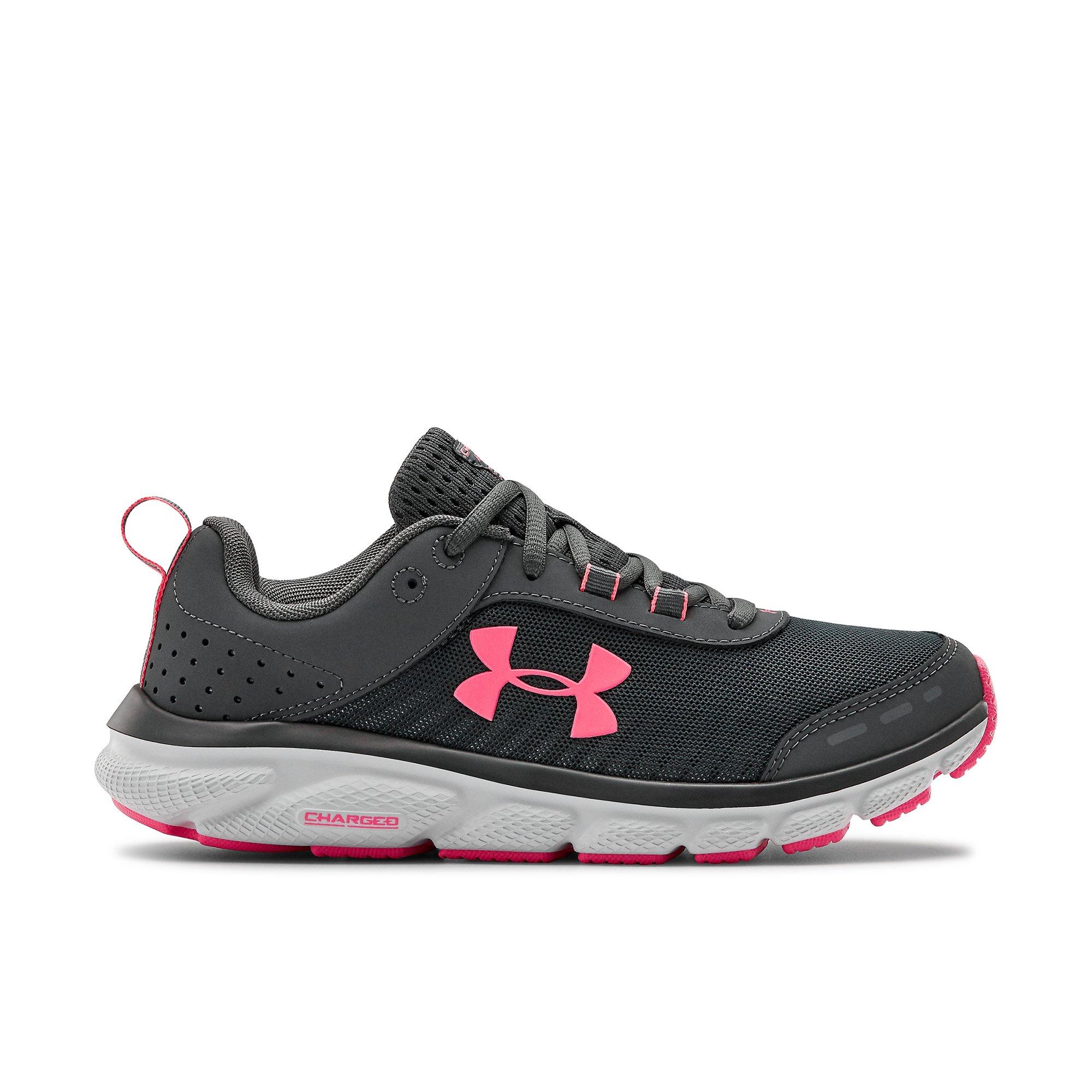 under armour grey and pink shoes