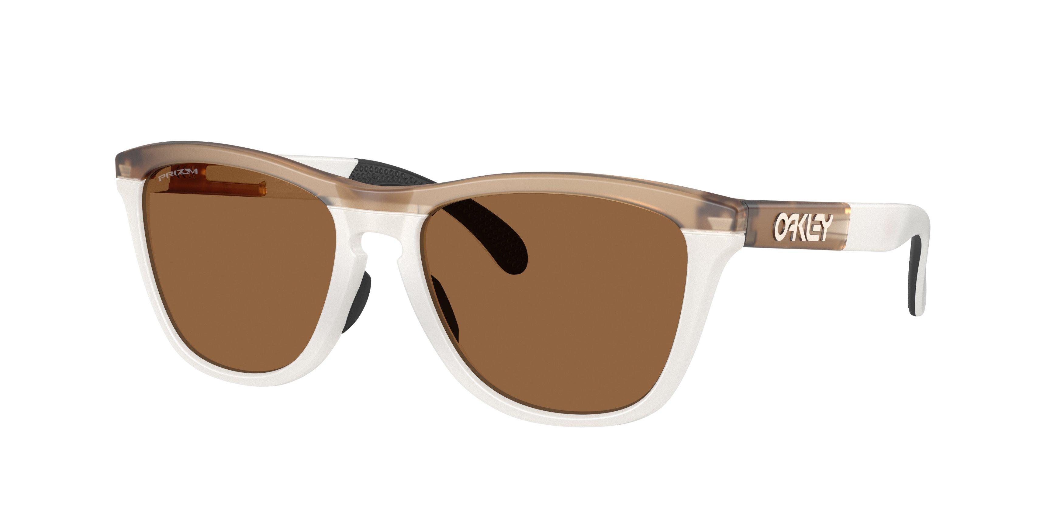 Oakley Frogskins Range Prizm Bronze Sunglasses - Matte Sepia - WHITE/BROWN Thumbnail View 1