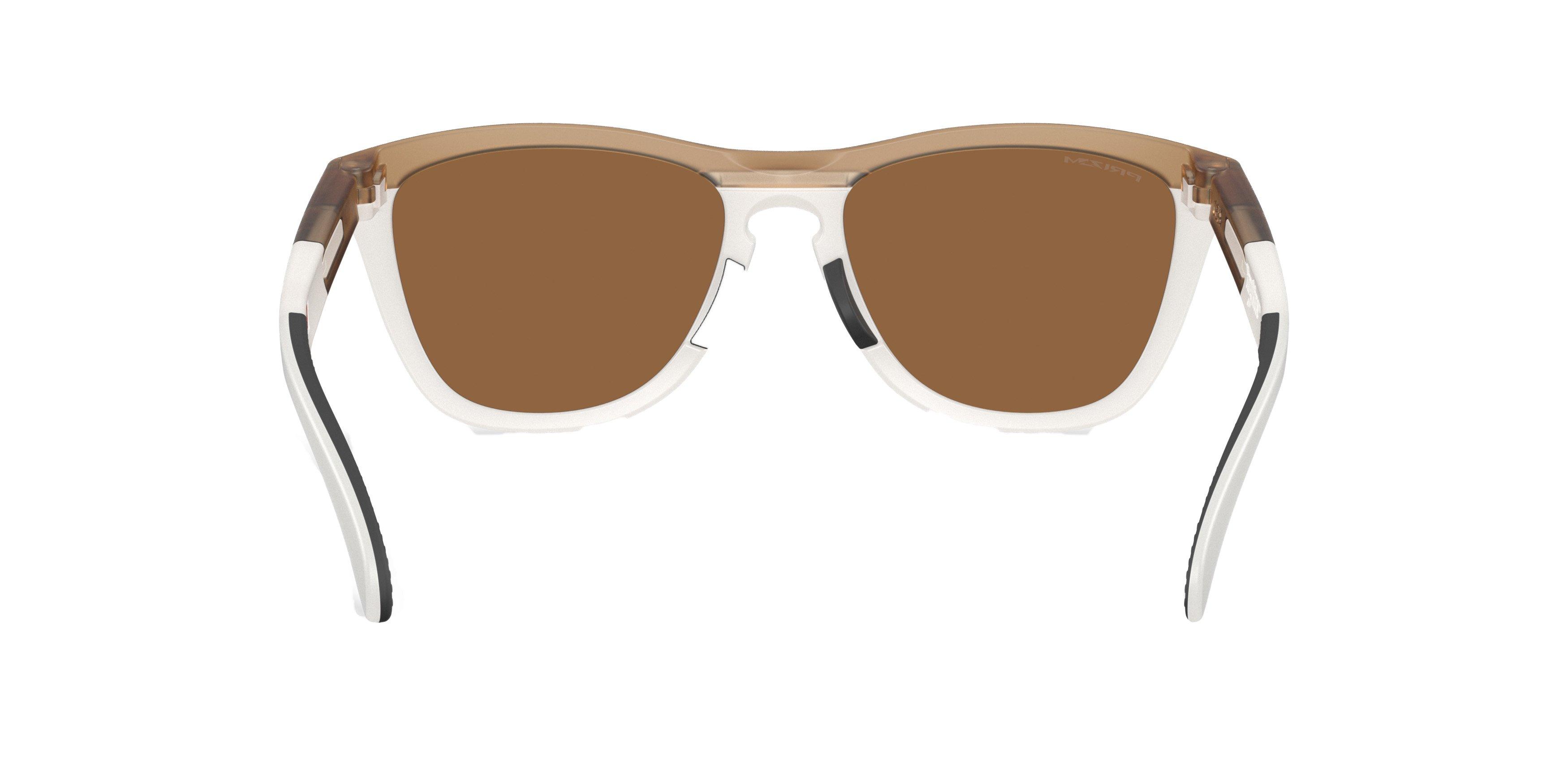 Oakley Frogskins Range Prizm Bronze Sunglasses - Matte Sepia - WHITE/BROWN Thumbnail View 2