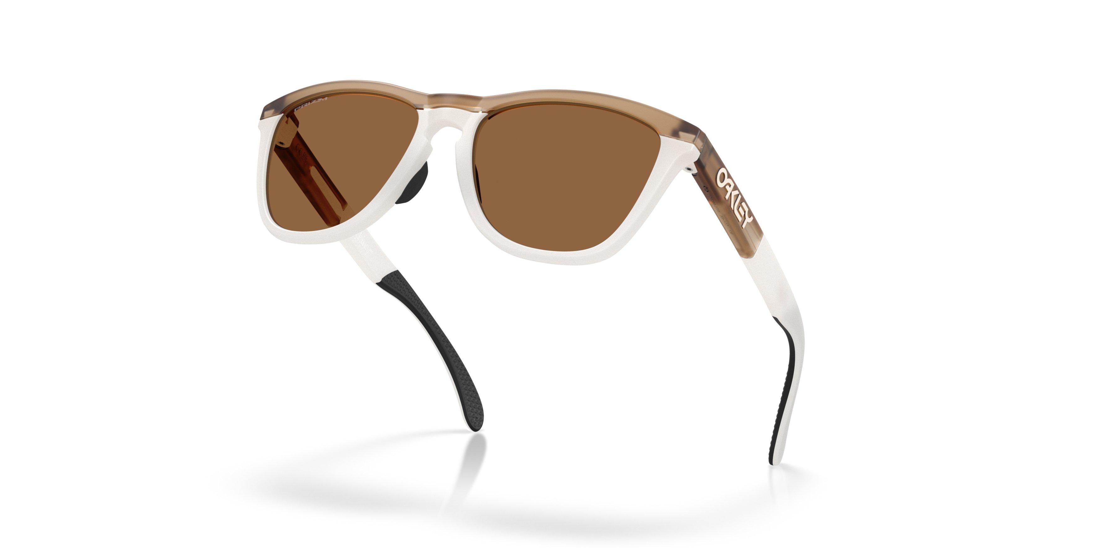 Oakley Frogskins Range Prizm Bronze Sunglasses - Matte Sepia - WHITE/BROWN Thumbnail View 4