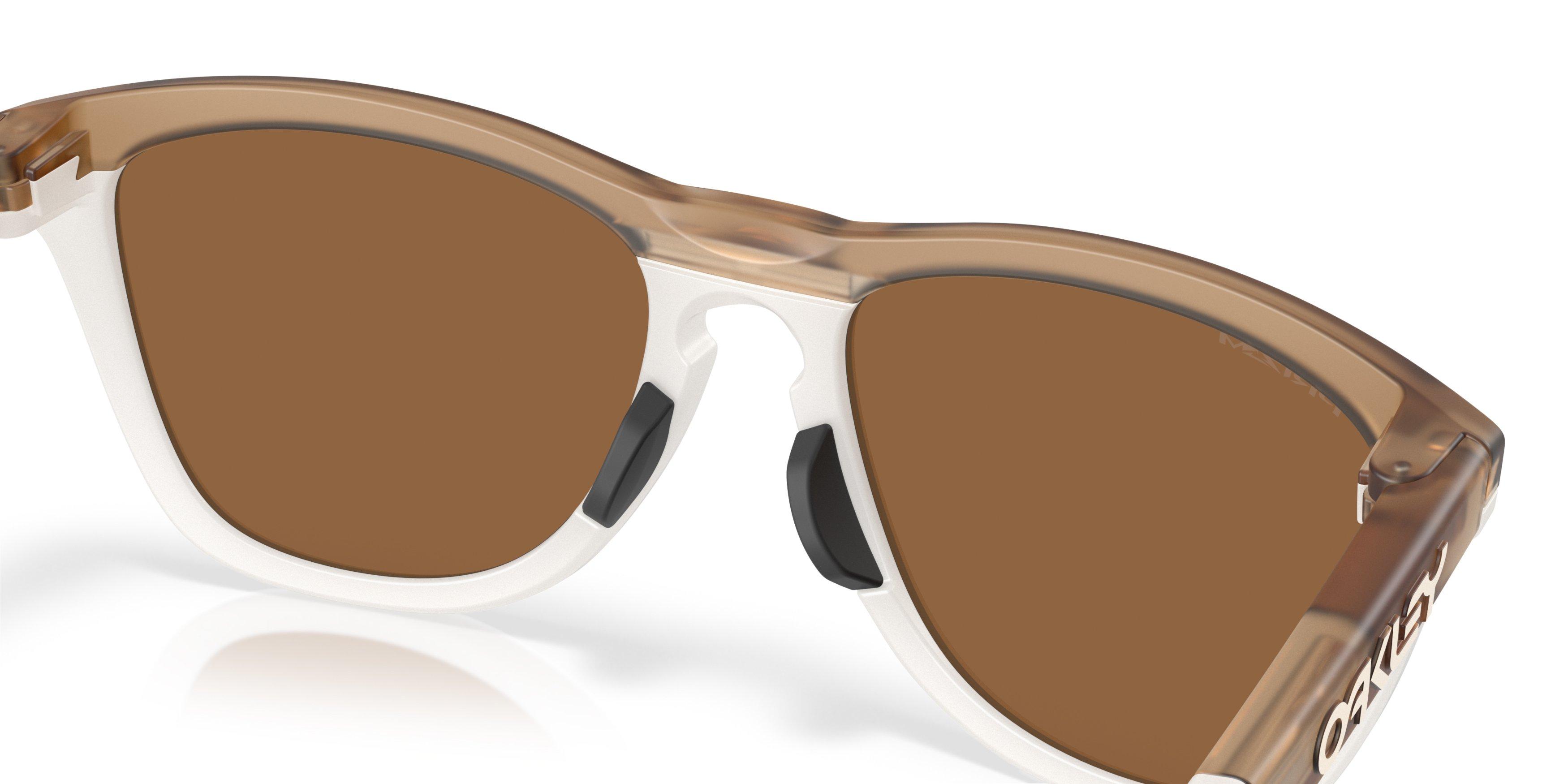 Oakley Frogskins Range Prizm Bronze Sunglasses - Matte Sepia - WHITE/BROWN Thumbnail View 6