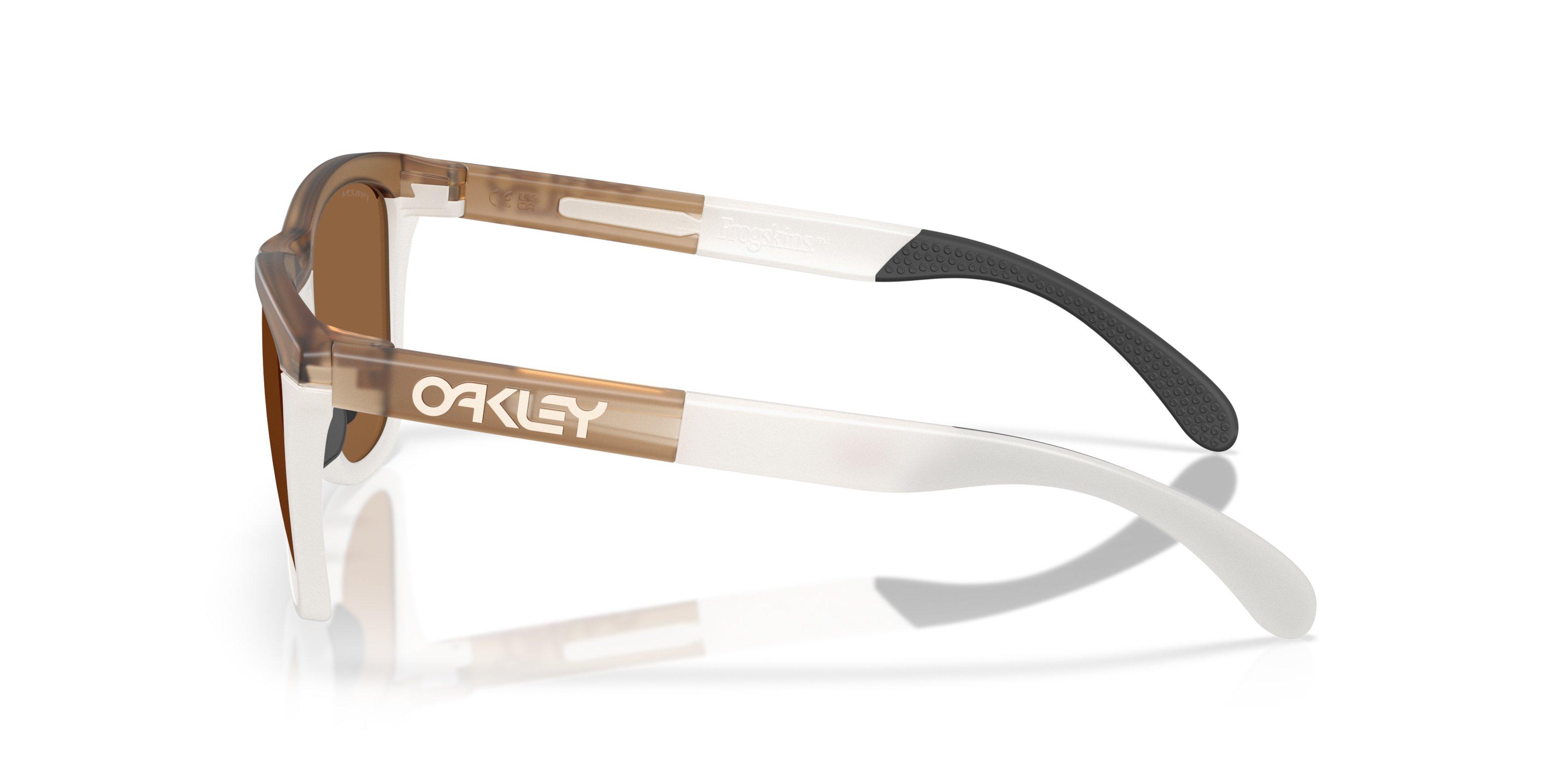 Oakley Frogskins Range Prizm Bronze Sunglasses - Matte Sepia - WHITE/BROWN Thumbnail View 8