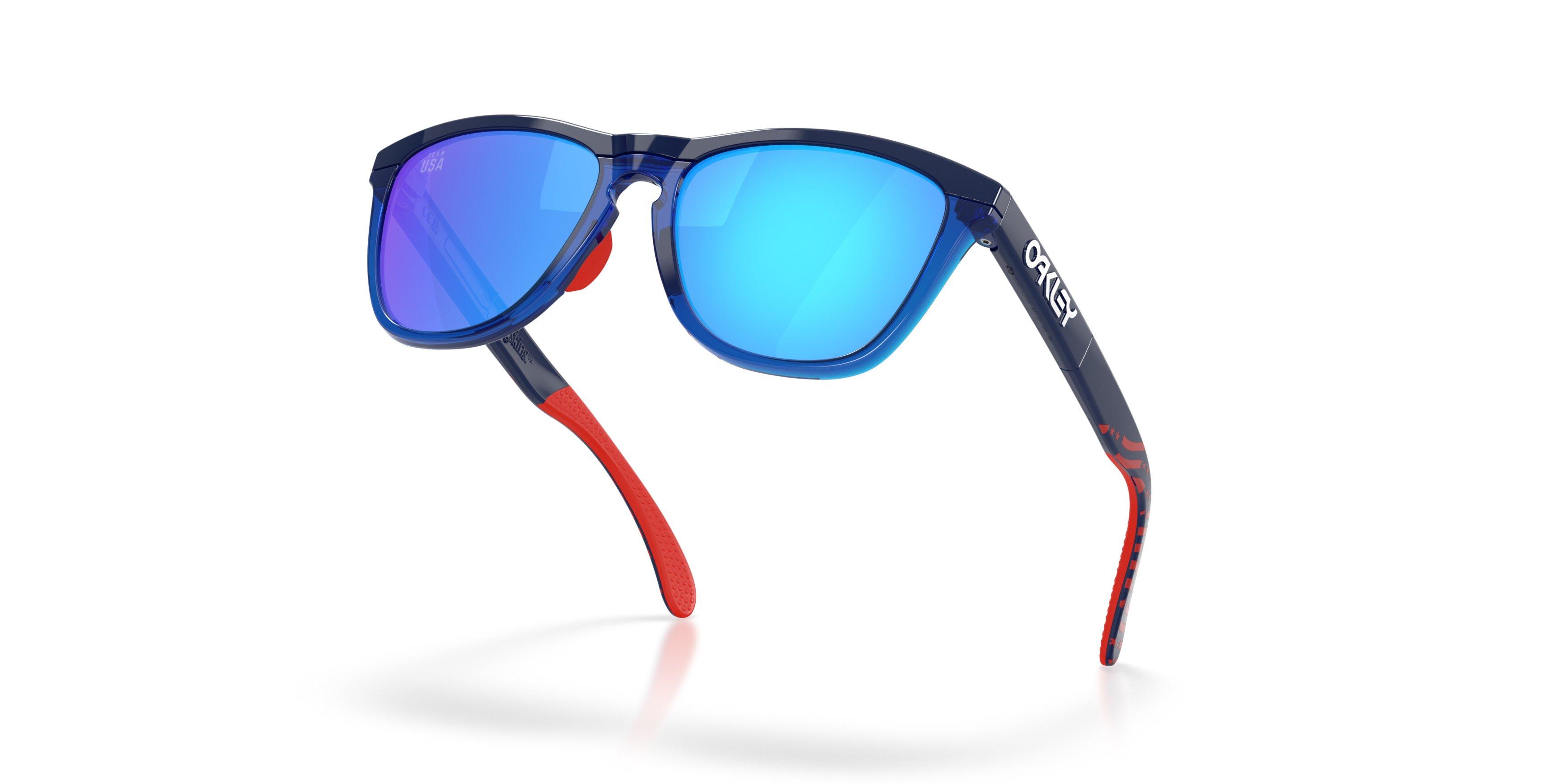 Oakley Frogskins Range Prizm Sapphire Sunglasses - Navy - BLUE Thumbnail View 4