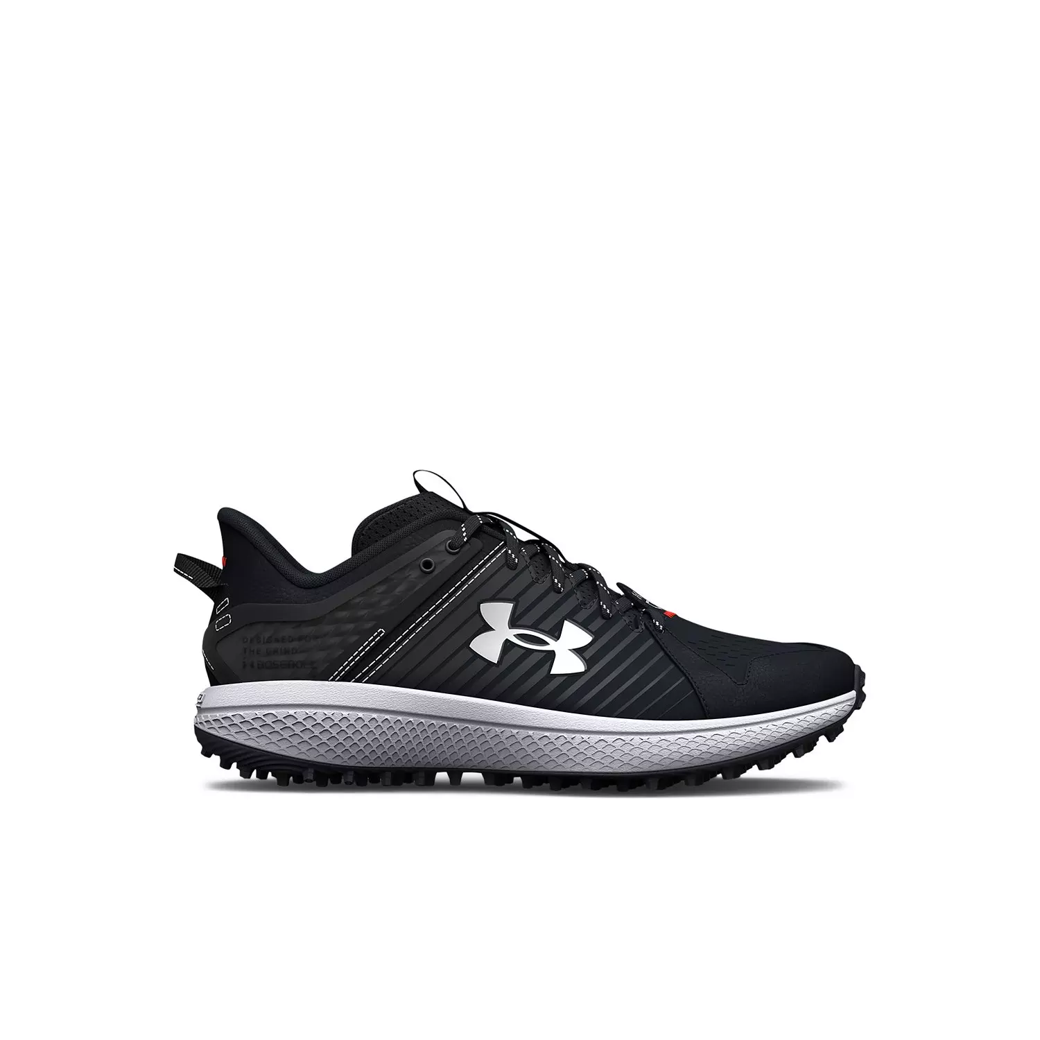 Under Armour Yard Turf "Black/White" Preschool Boys' Baseball Shoe - BLACK/WHITE