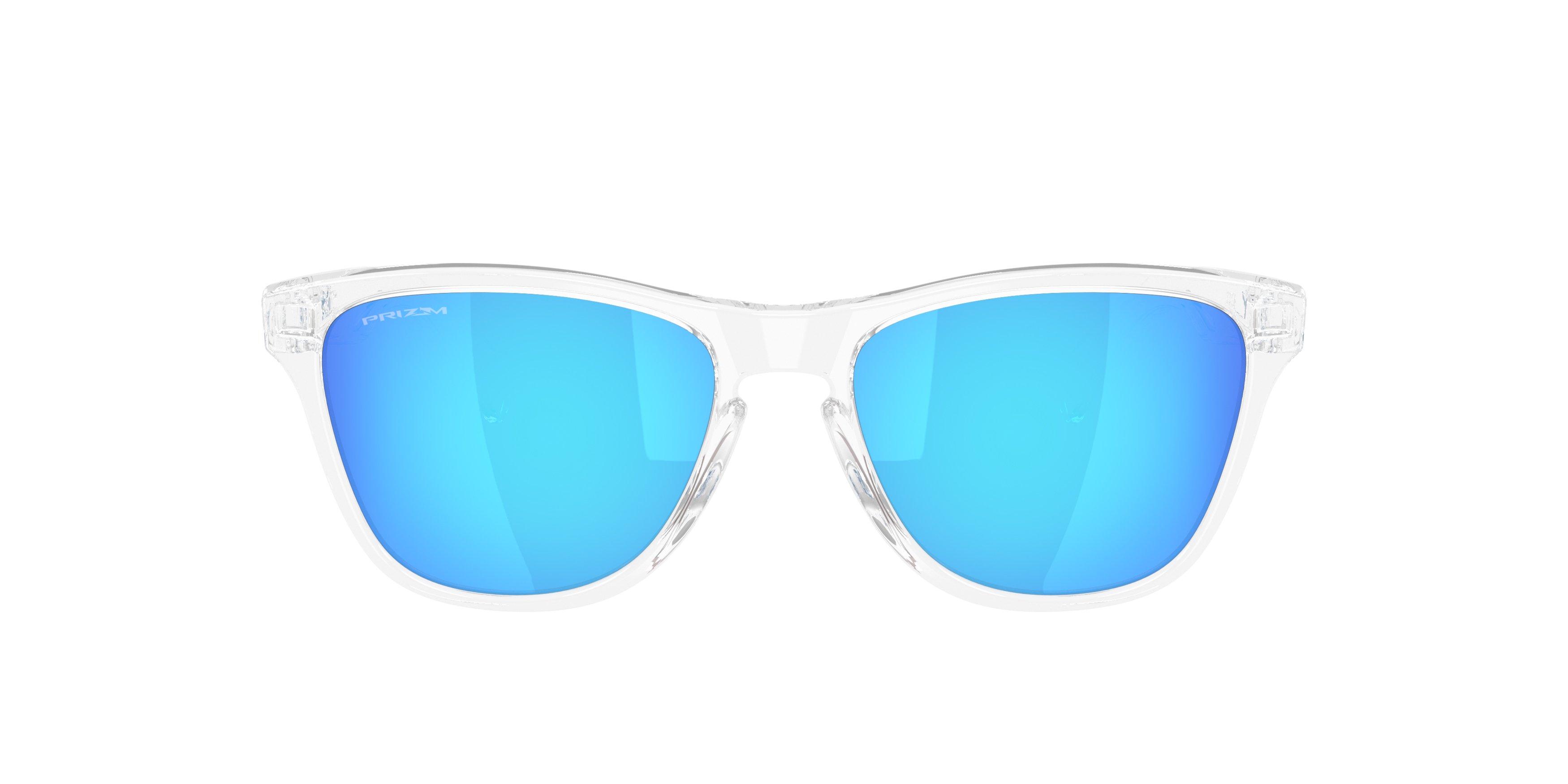 Oakley Frogskins S Prizm Sapphire Sunglasses - Polished Clear - CLEAR/BLUE Thumbnail View 3