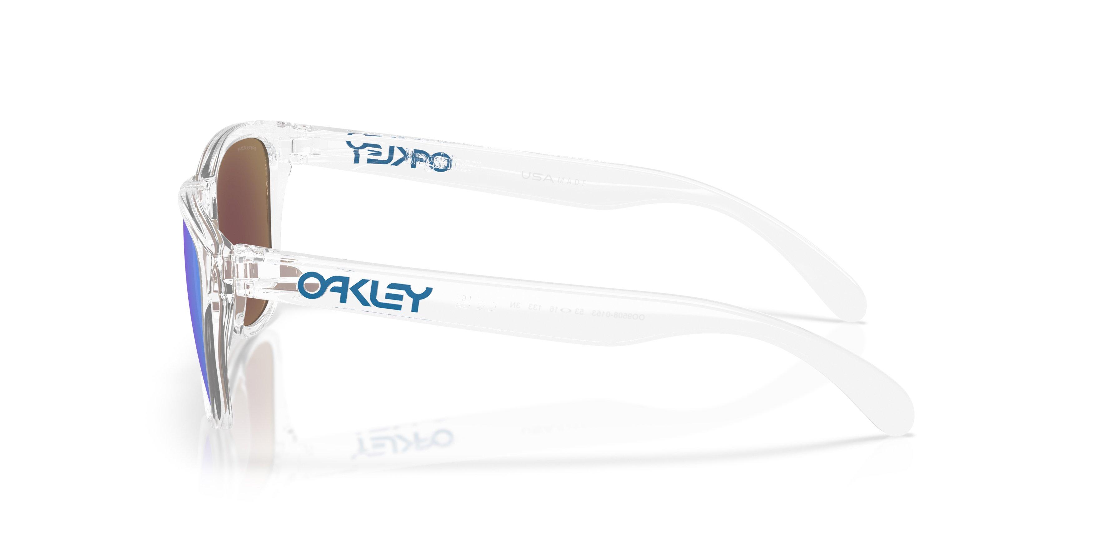 Oakley Frogskins S Prizm Sapphire Sunglasses - Polished Clear - CLEAR/BLUE Thumbnail View 8