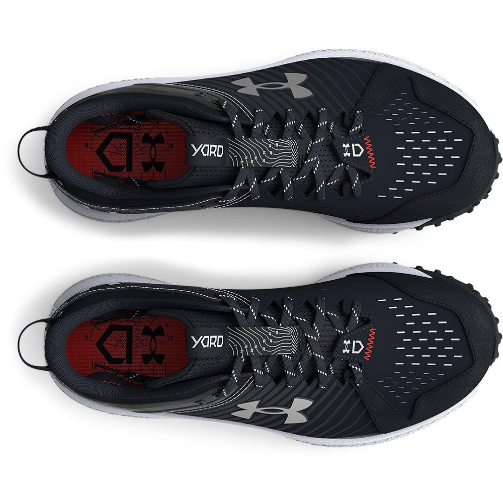 Under Armour Yard Turf "Black/White" Grade School Boys' Baseball Shoe - BLACK/WHITE Thumbnail View 4