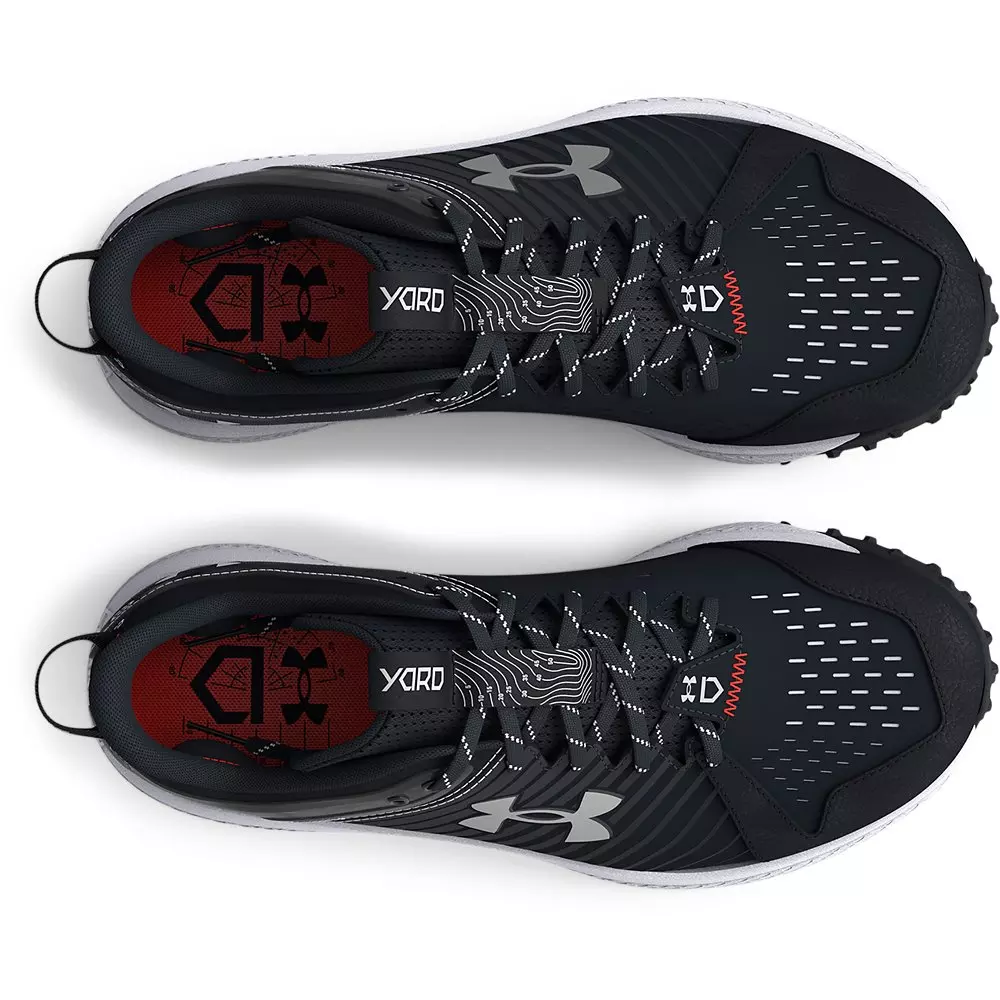 Under Armour Yard Turf "Black/White" Grade School Boys' Baseball Shoe - BLACK/WHITE
